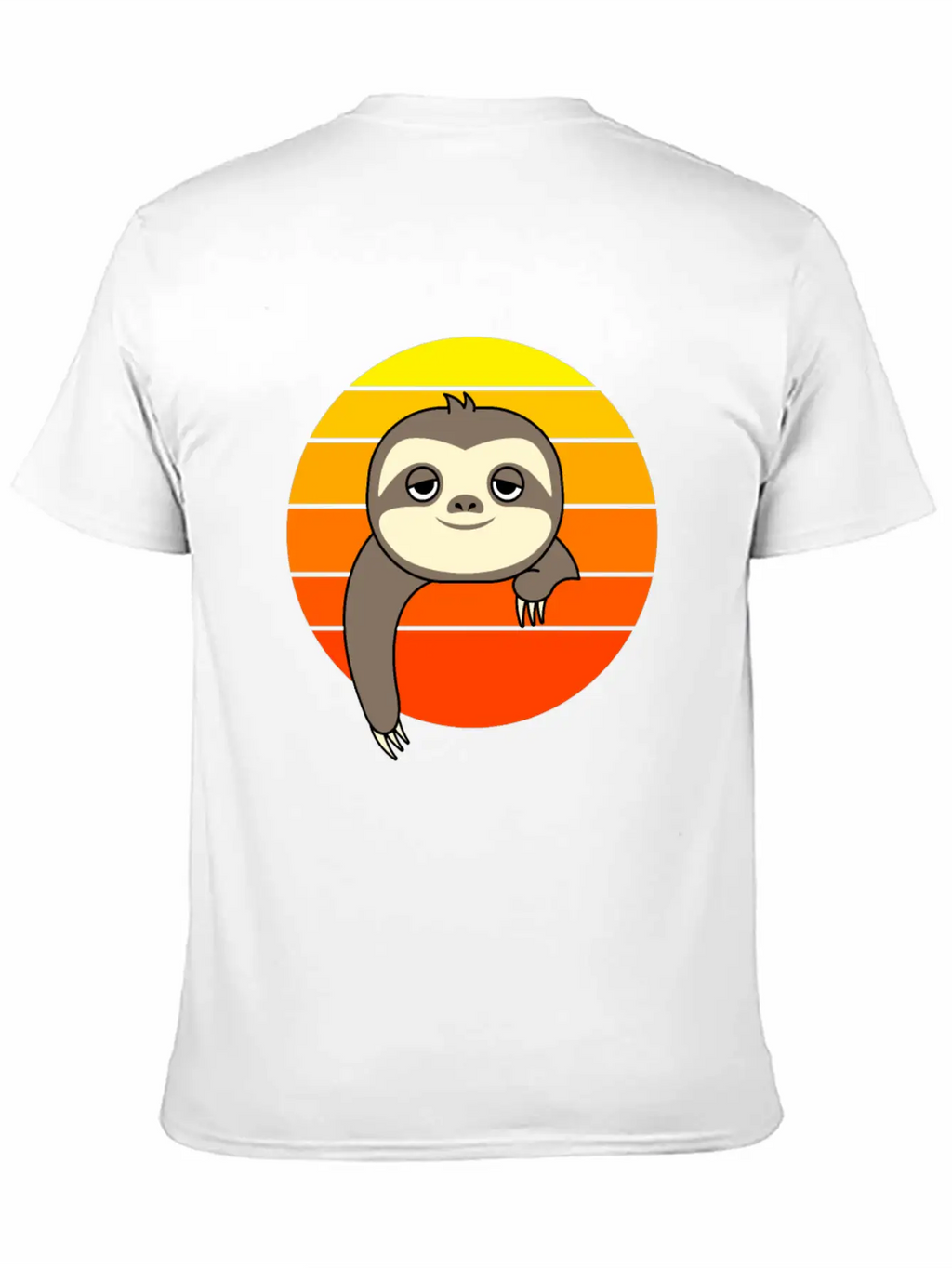 Sloth Sunset Casual Graphic T-Shirt – Simple And Comfortable Daily Wear