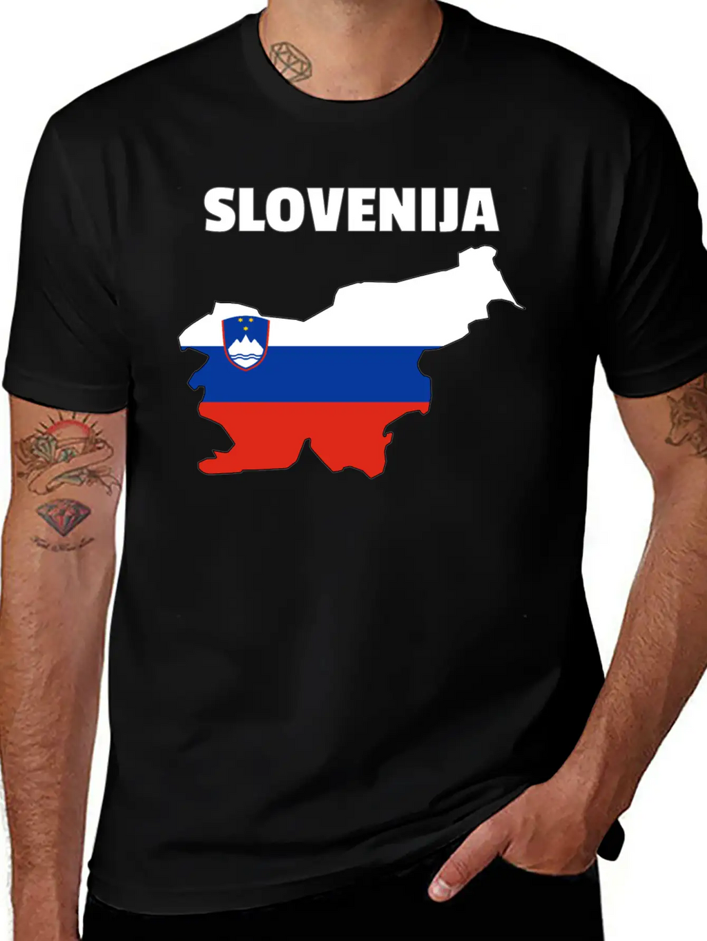 Slovenia Flag Map Unisex Casual T-Shirt – Clean Design For Daily Comfort
