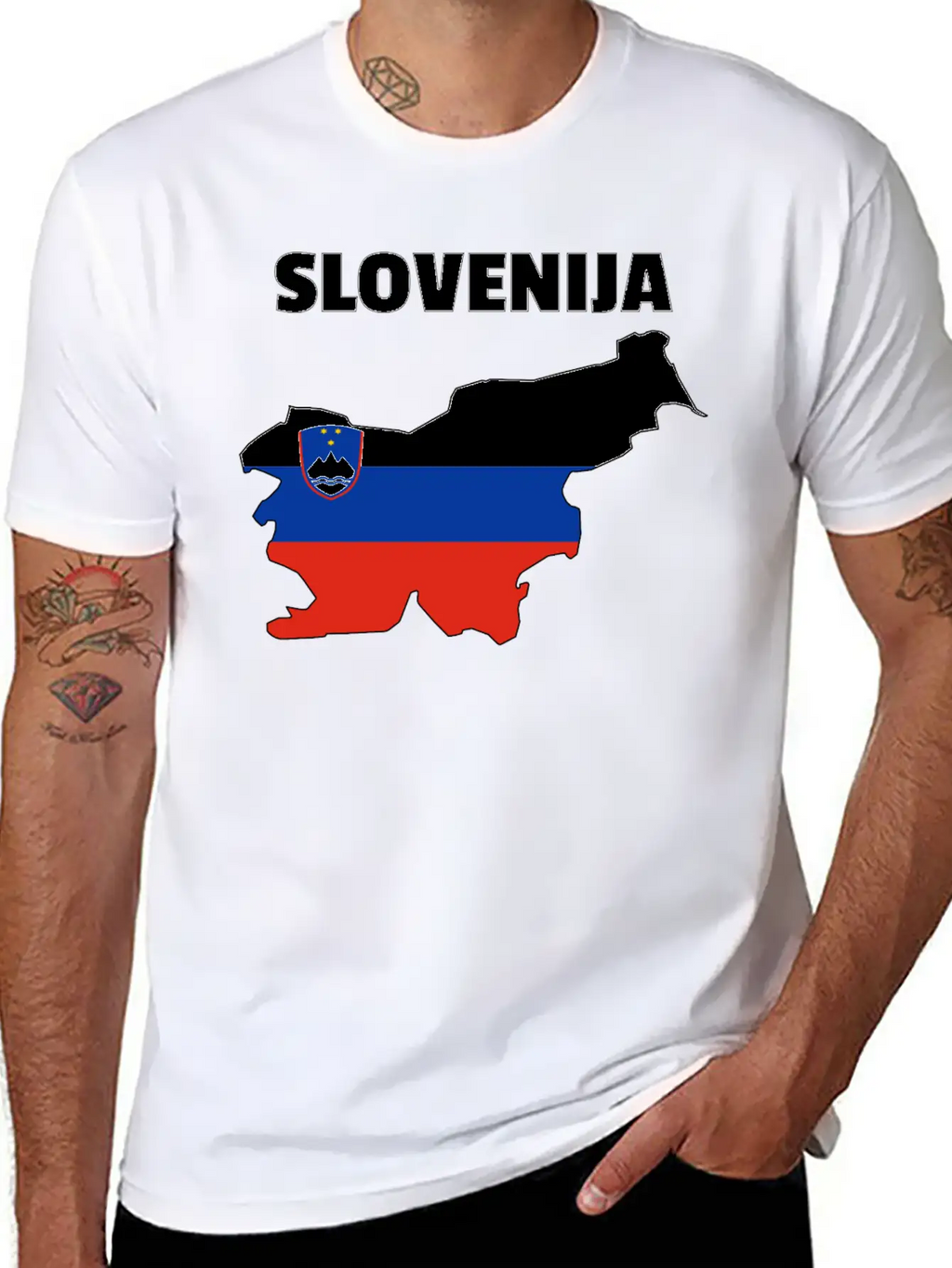 Slovenia Flag Map Unisex Casual T-Shirt – Clean Design For Daily Comfort