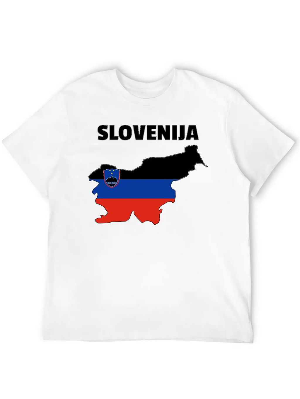 Slovenia Flag Map Unisex Casual T-Shirt – Clean Design For Daily Comfort