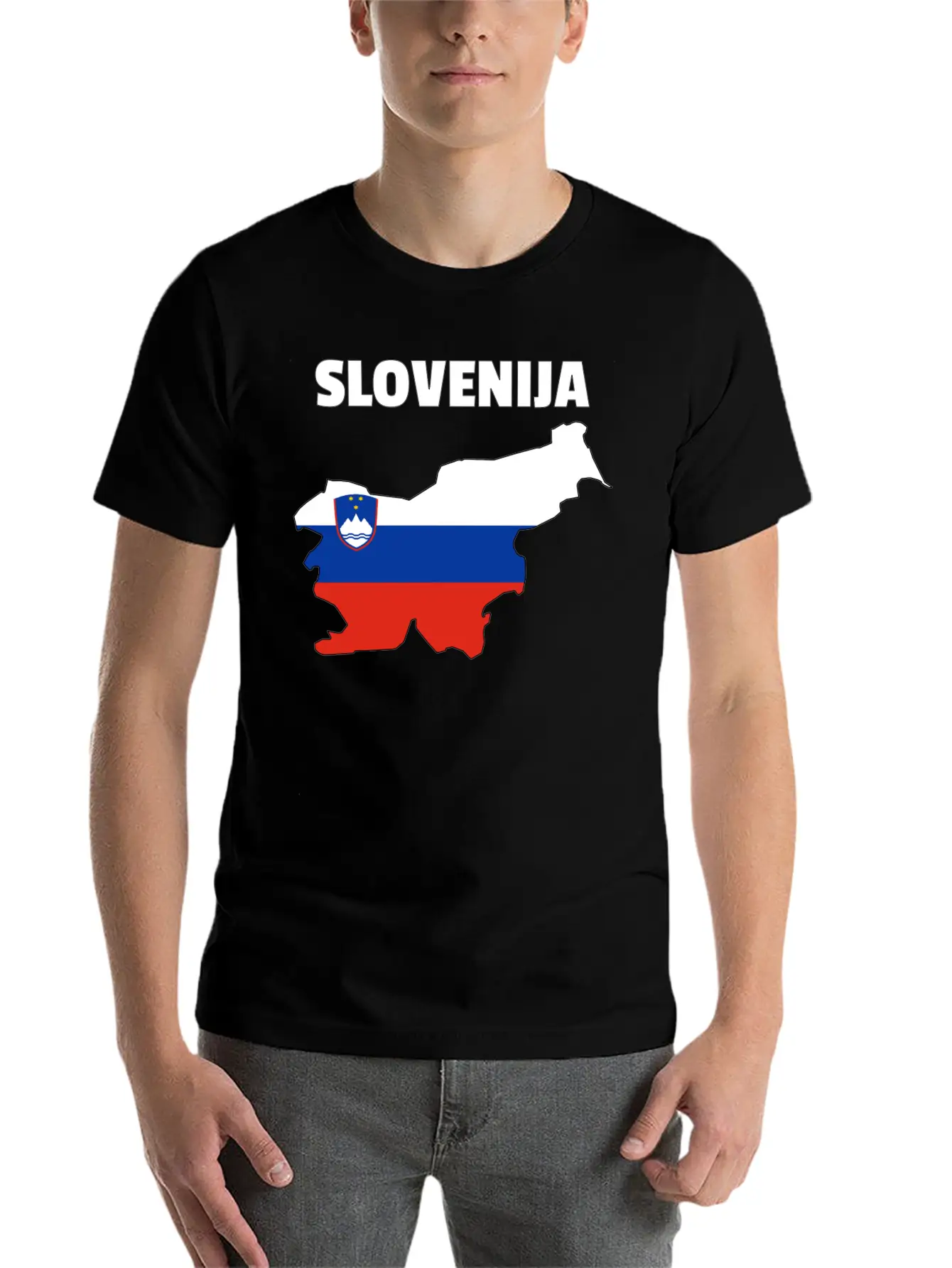Slovenia Flag Map Unisex Casual T-Shirt – Clean Design For Daily Comfort