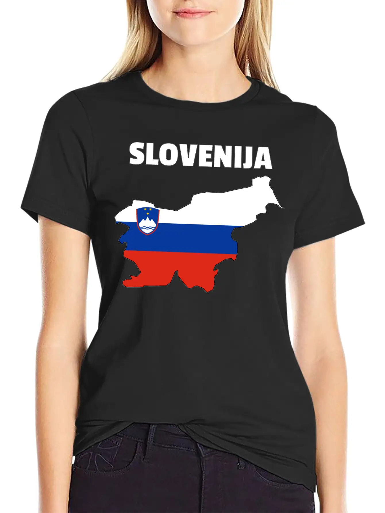 Slovenia Flag Map Unisex Casual T-Shirt – Clean Design For Daily Comfort