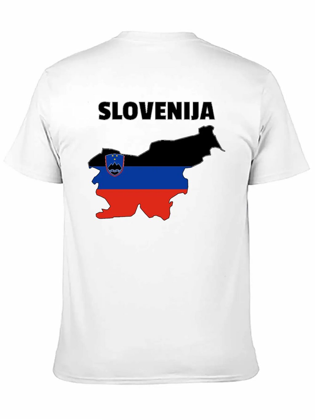 Slovenia Flag Map Unisex Casual T-Shirt – Clean Design For Daily Comfort