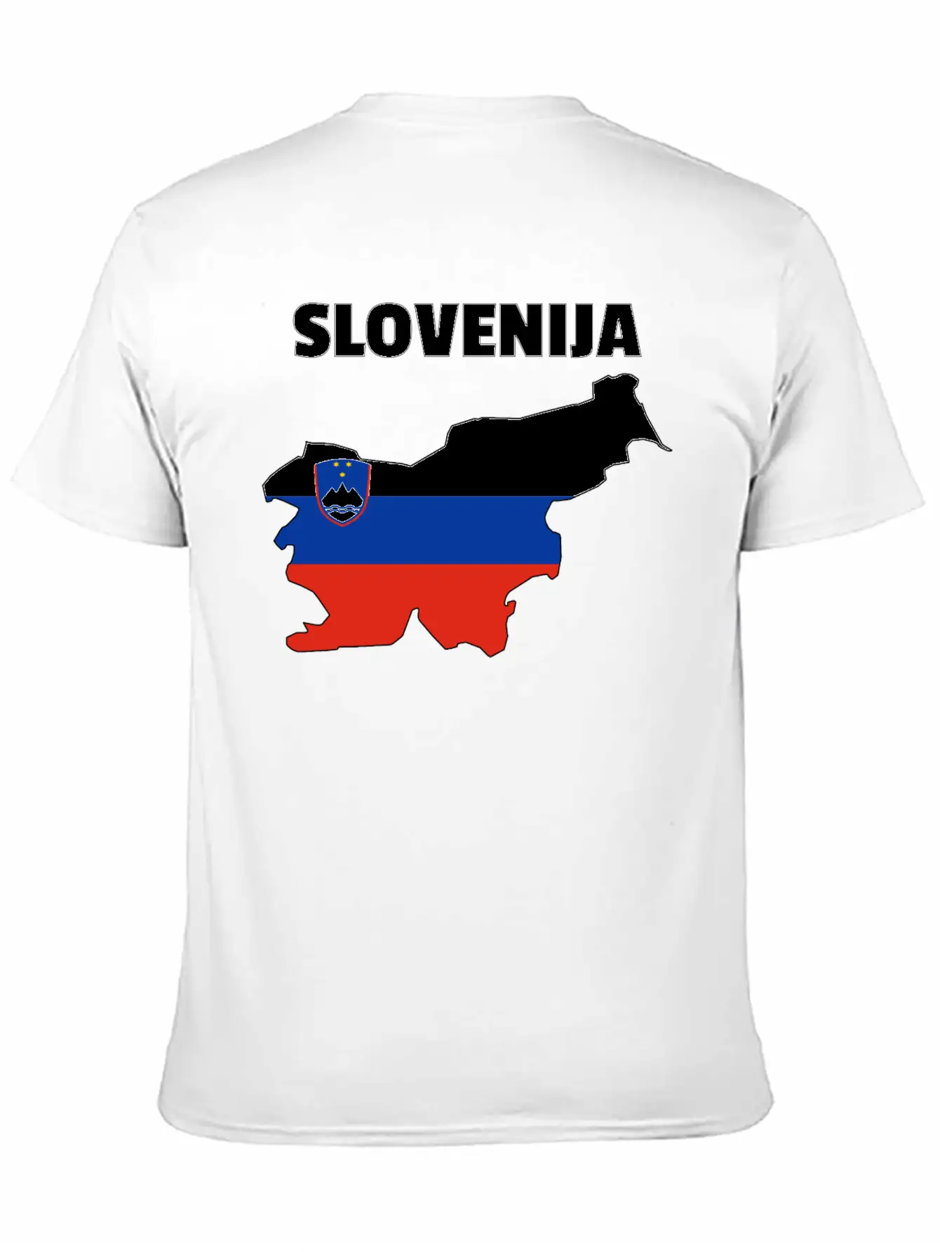 Slovenia Flag Map Unisex Casual T-Shirt – Clean Design For Daily Comfort