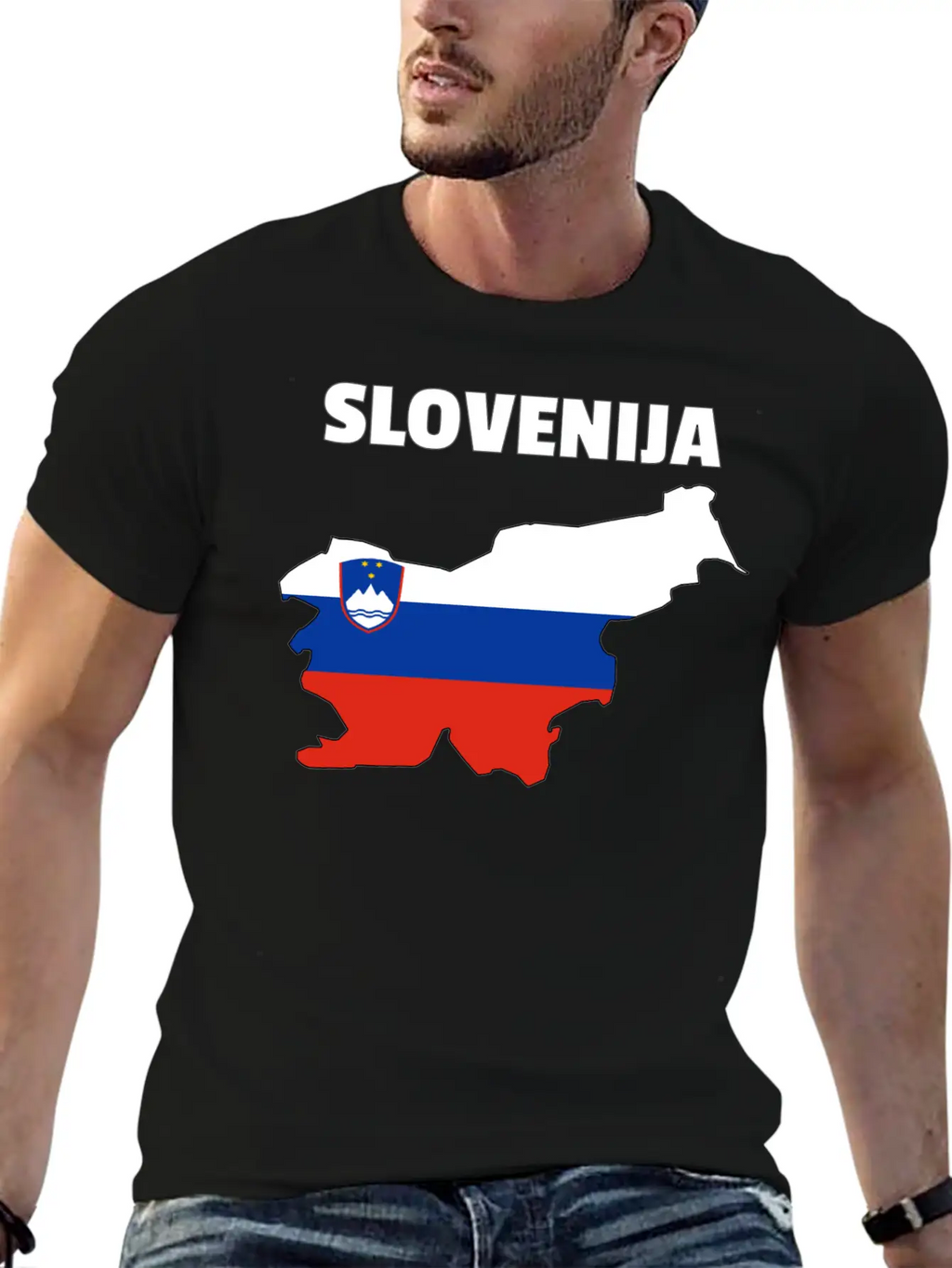 Slovenia Flag Map Unisex Casual T-Shirt – Clean Design For Daily Comfort
