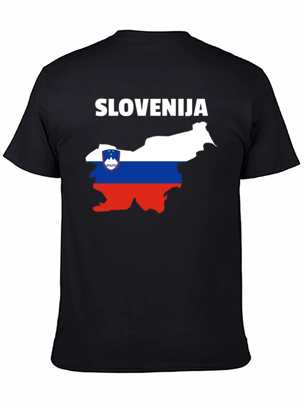 Slovenia Flag Map Unisex Casual T-Shirt – Clean Design For Daily Comfort