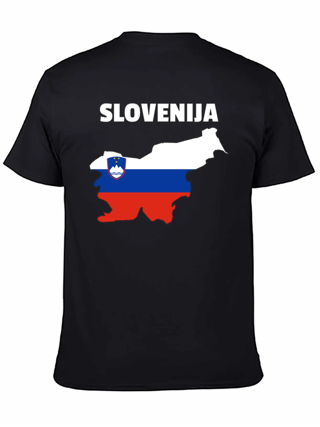 Slovenia Flag Map Unisex Casual T-Shirt – Clean Design For Daily Comfort