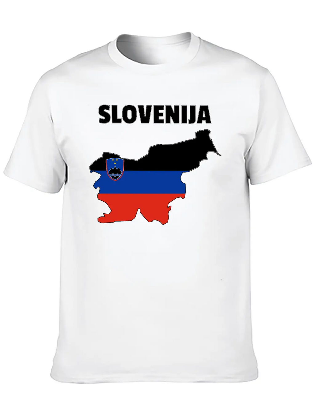 Slovenia Flag Map Unisex Casual T-Shirt – Clean Design For Daily Comfort