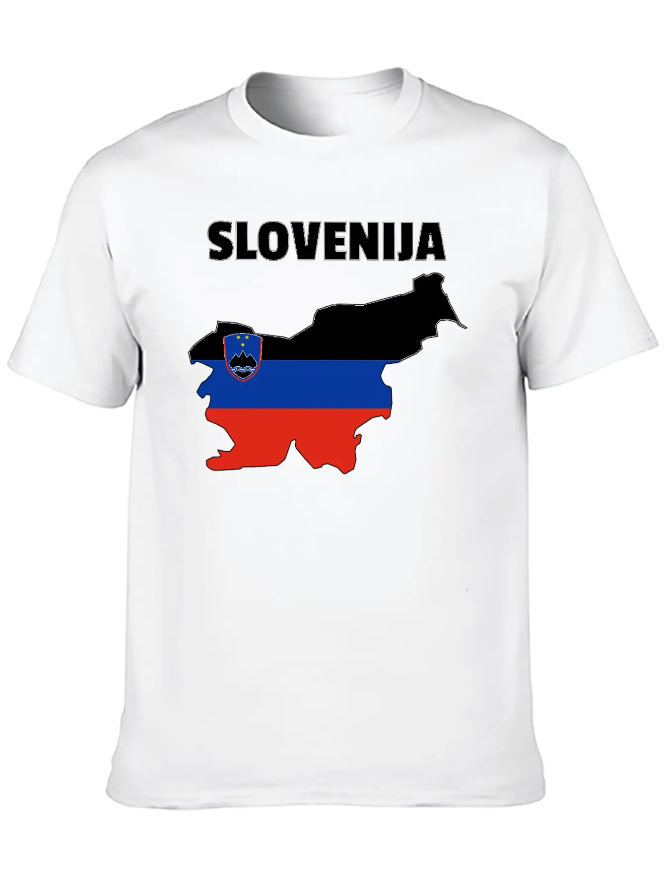 Slovenia Flag Map Unisex Casual T-Shirt – Clean Design For Daily Comfort