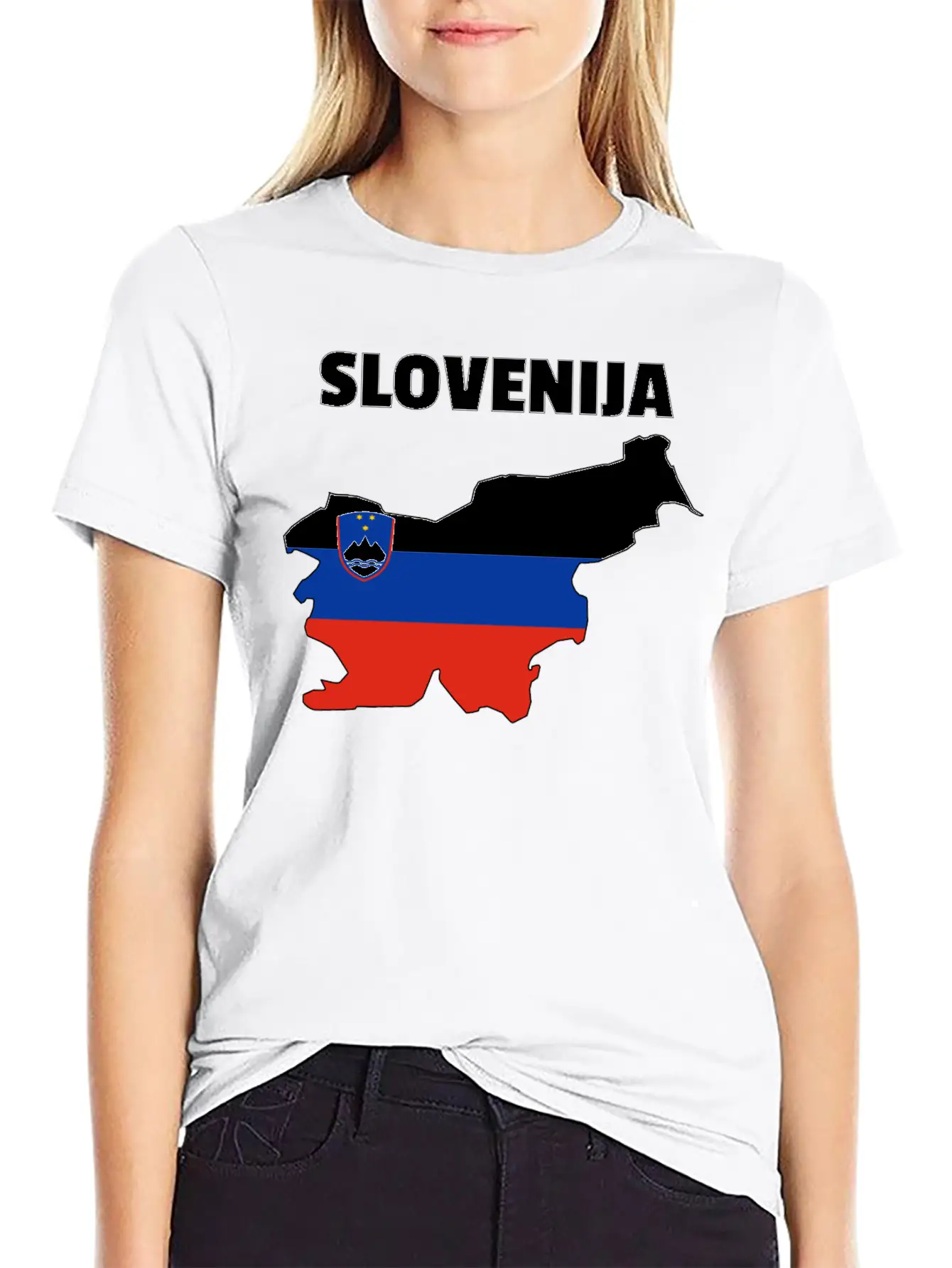 Slovenia Flag Map Unisex Casual T-Shirt – Clean Design For Daily Comfort