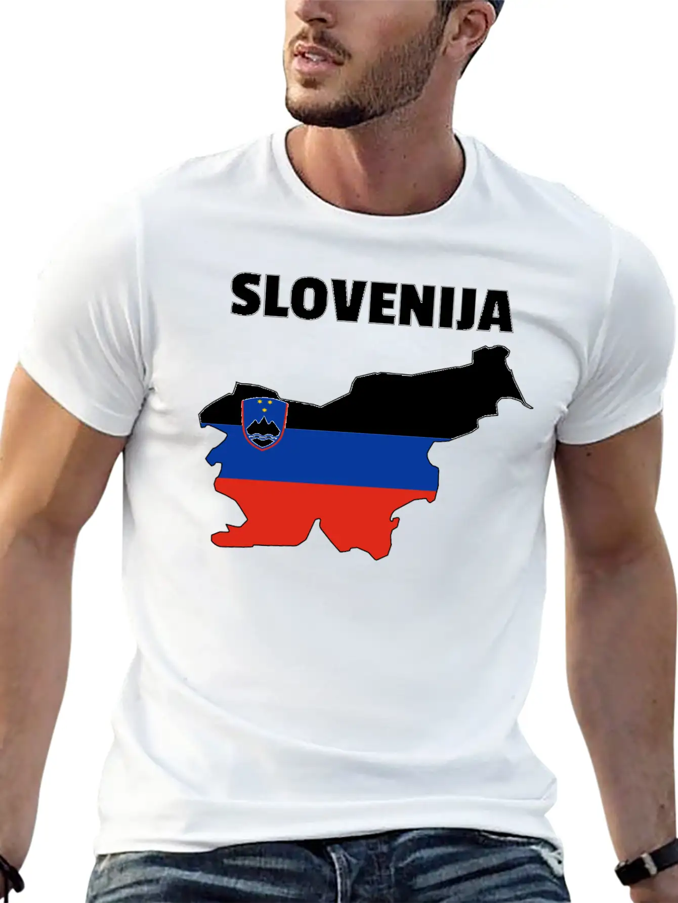 Slovenia Flag Map Unisex Casual T-Shirt – Clean Design For Daily Comfort