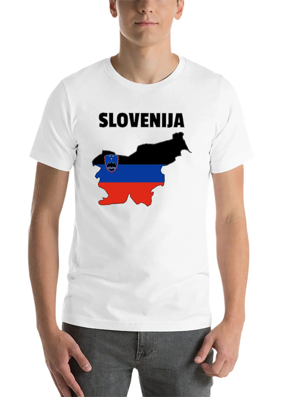 Slovenia Flag Map Unisex Casual T-Shirt – Clean Design For Daily Comfort