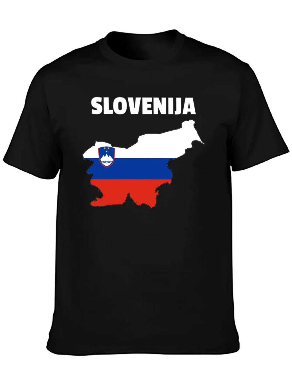 Slovenia Flag Map Unisex Casual T-Shirt – Clean Design For Daily Comfort