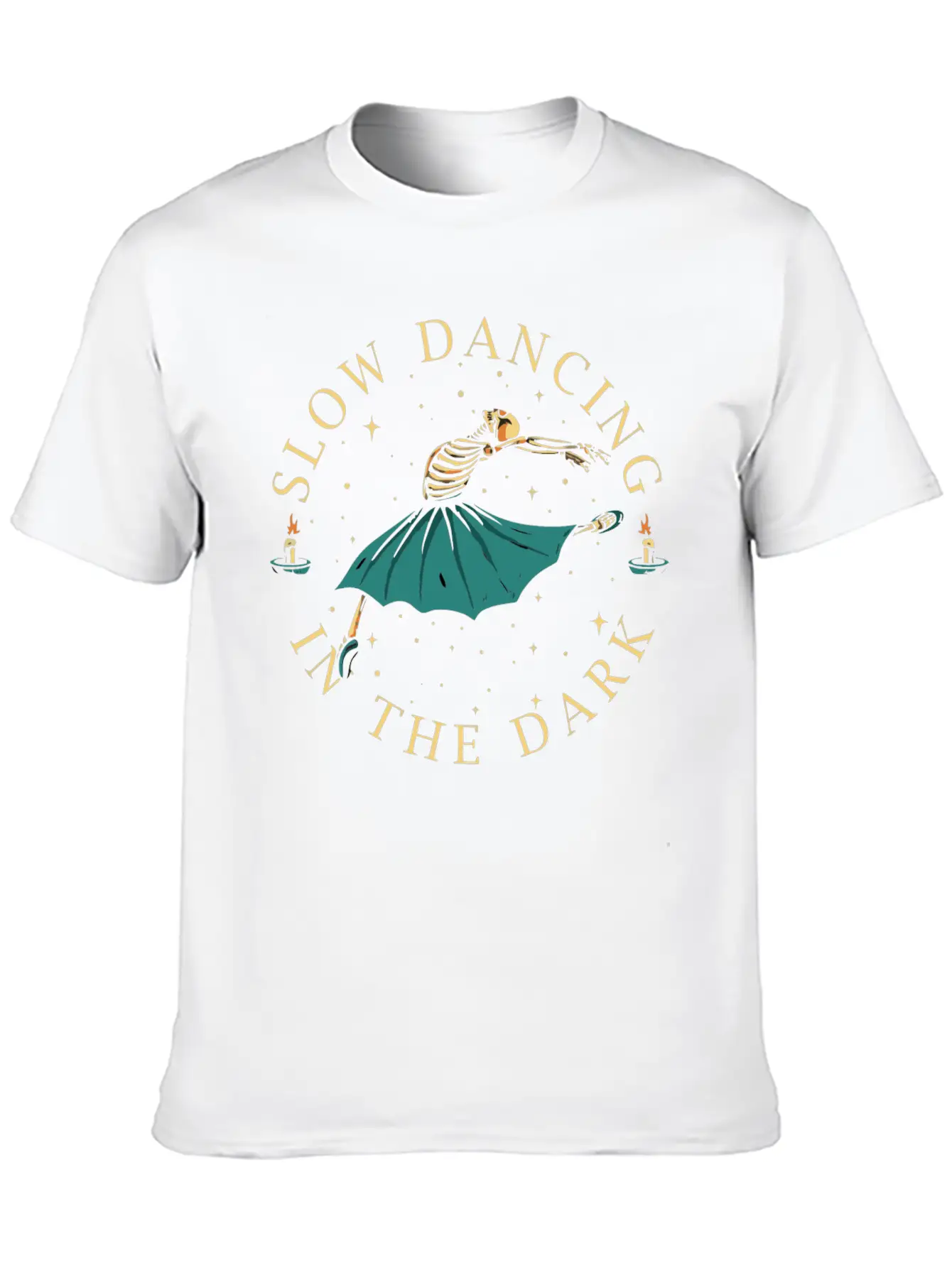 Slow Dancing In The Dark- Skeleton Dancing Breathable Soft Cotton T-Shirt – Timeless Casual Look