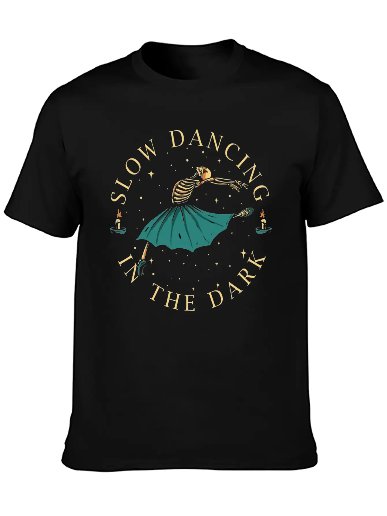 Slow Dancing In The Dark- Skeleton Dancing Breathable Soft Cotton T-Shirt – Timeless Casual Look
