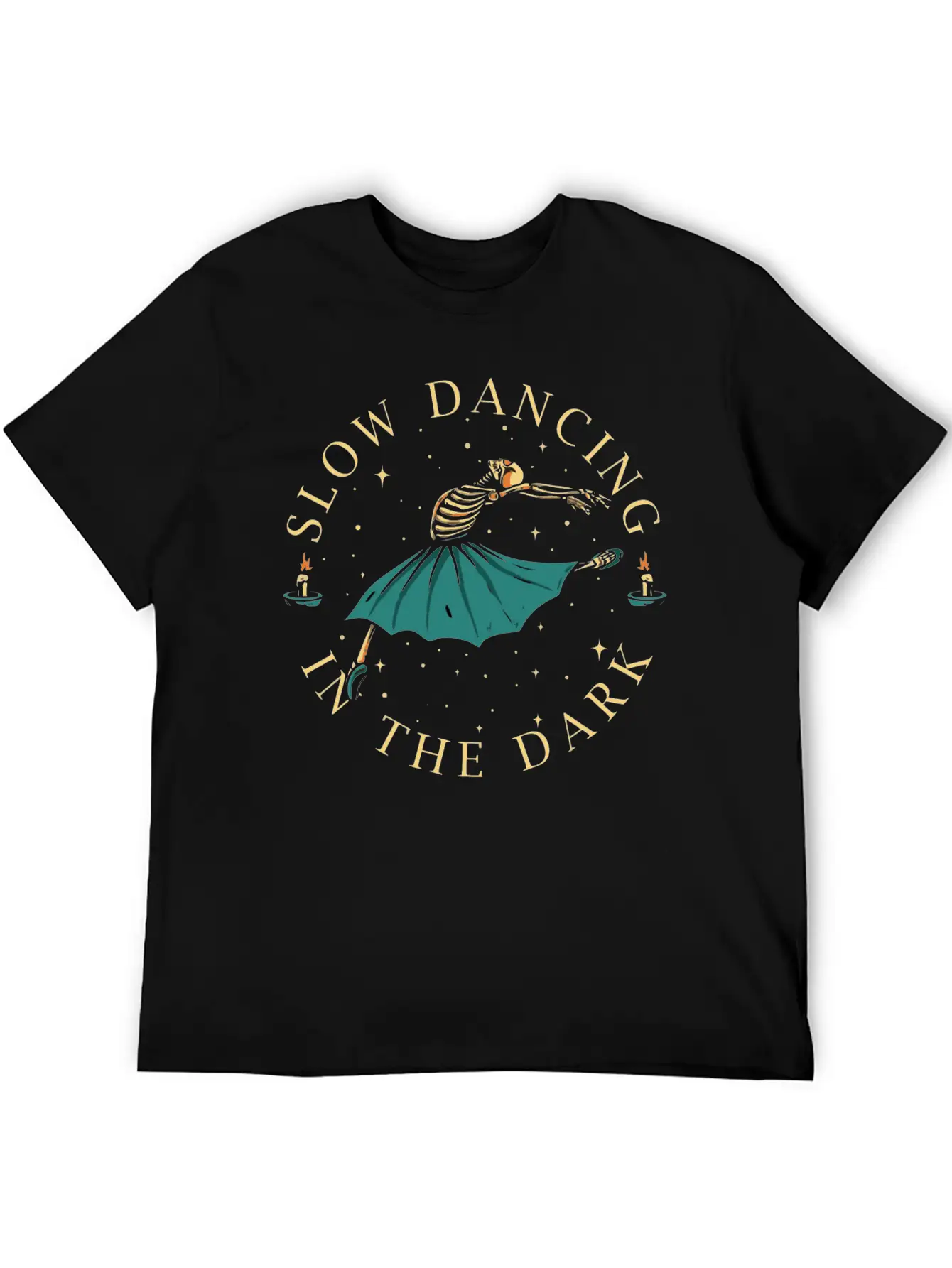 Slow Dancing In The Dark- Skeleton Dancing Breathable Soft Cotton T-Shirt – Timeless Casual Look