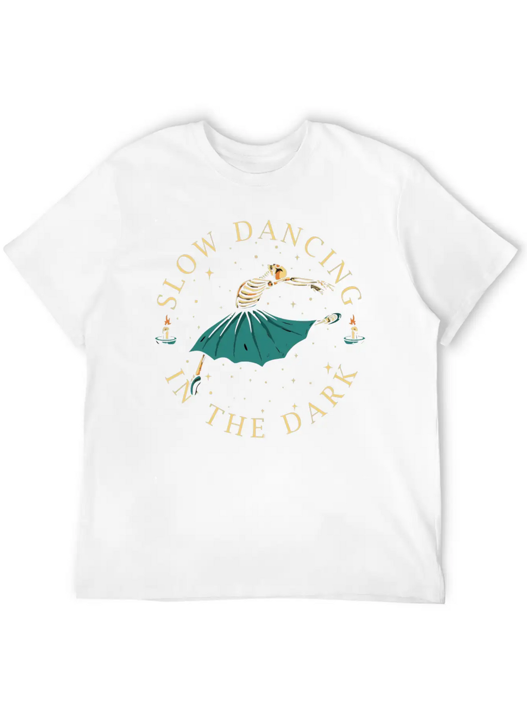 Slow Dancing In The Dark- Skeleton Dancing Breathable Soft Cotton T-Shirt – Timeless Casual Look