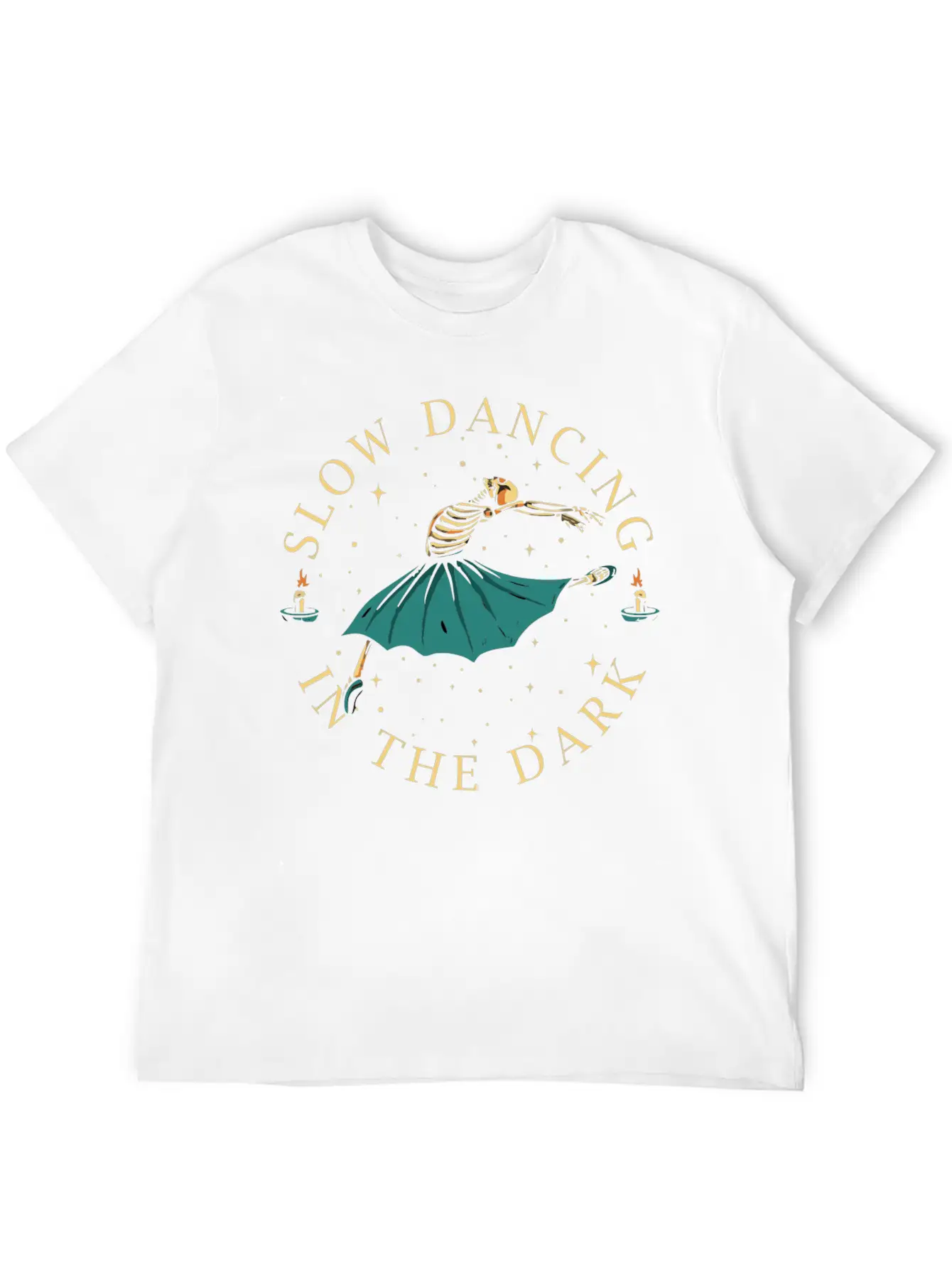 Slow Dancing In The Dark- Skeleton Dancing Breathable Soft Cotton T-Shirt – Timeless Casual Look