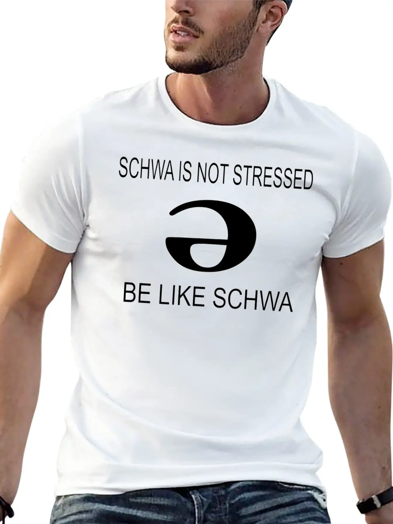 Slp Schwa Is Not Stressed Speech Therapy Unisex Casual T-Shirt – Clean Design For Daily Comfort