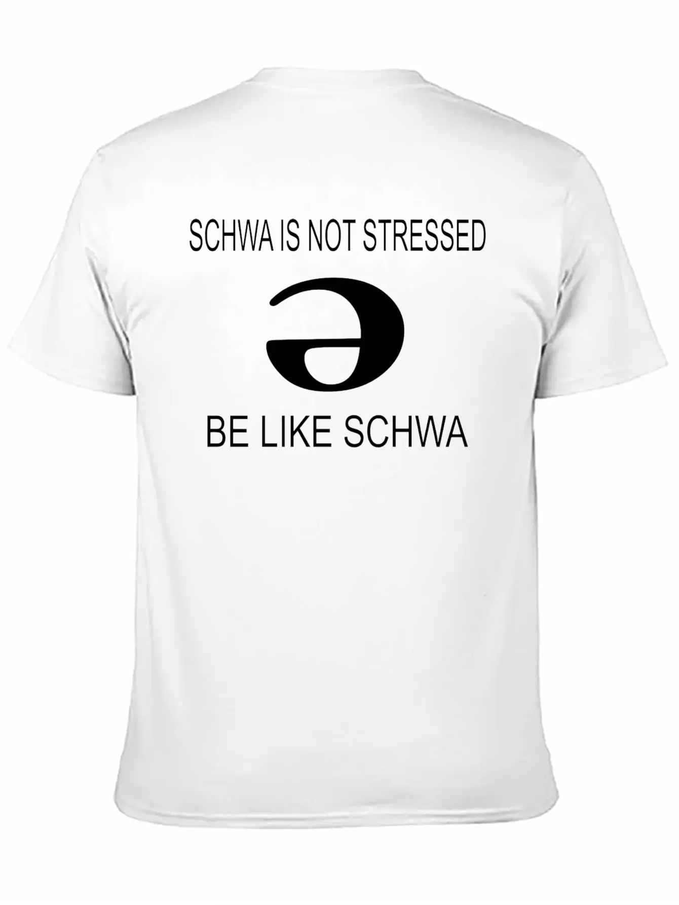 Slp Schwa Is Not Stressed Speech Therapy Unisex Casual T-Shirt – Clean Design For Daily Comfort
