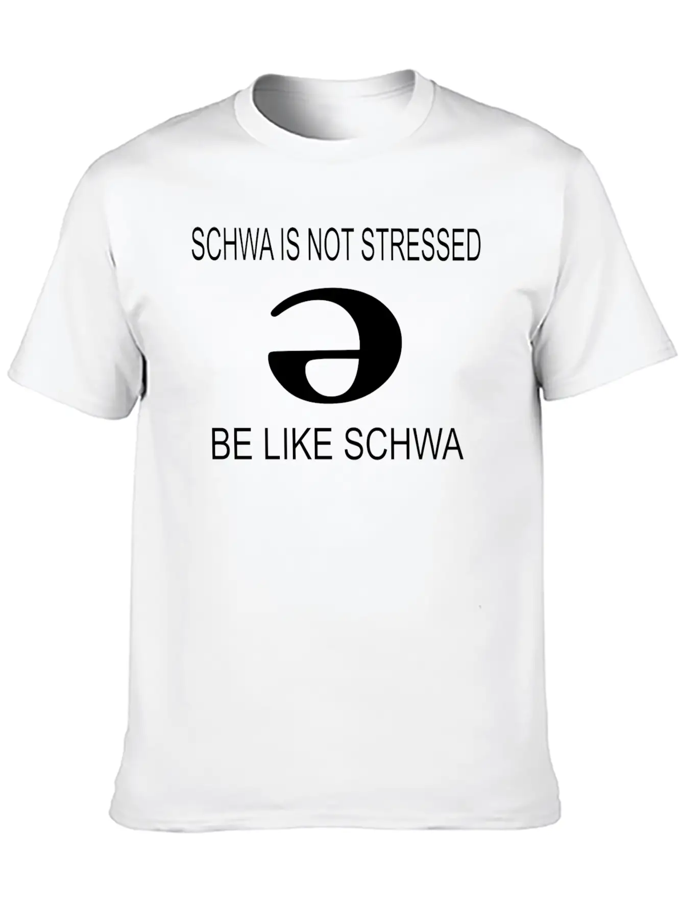Slp Schwa Is Not Stressed Speech Therapy Unisex Casual T-Shirt – Clean Design For Daily Comfort