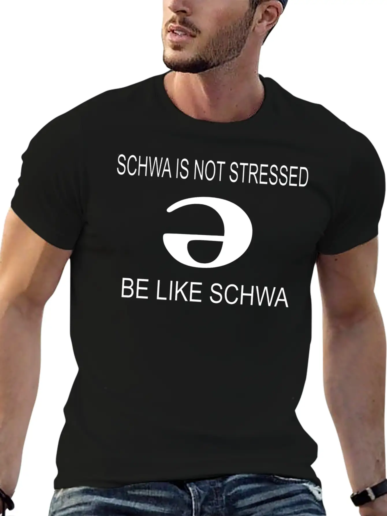 Slp Schwa Is Not Stressed Speech Therapy Unisex Casual T-Shirt – Clean Design For Daily Comfort