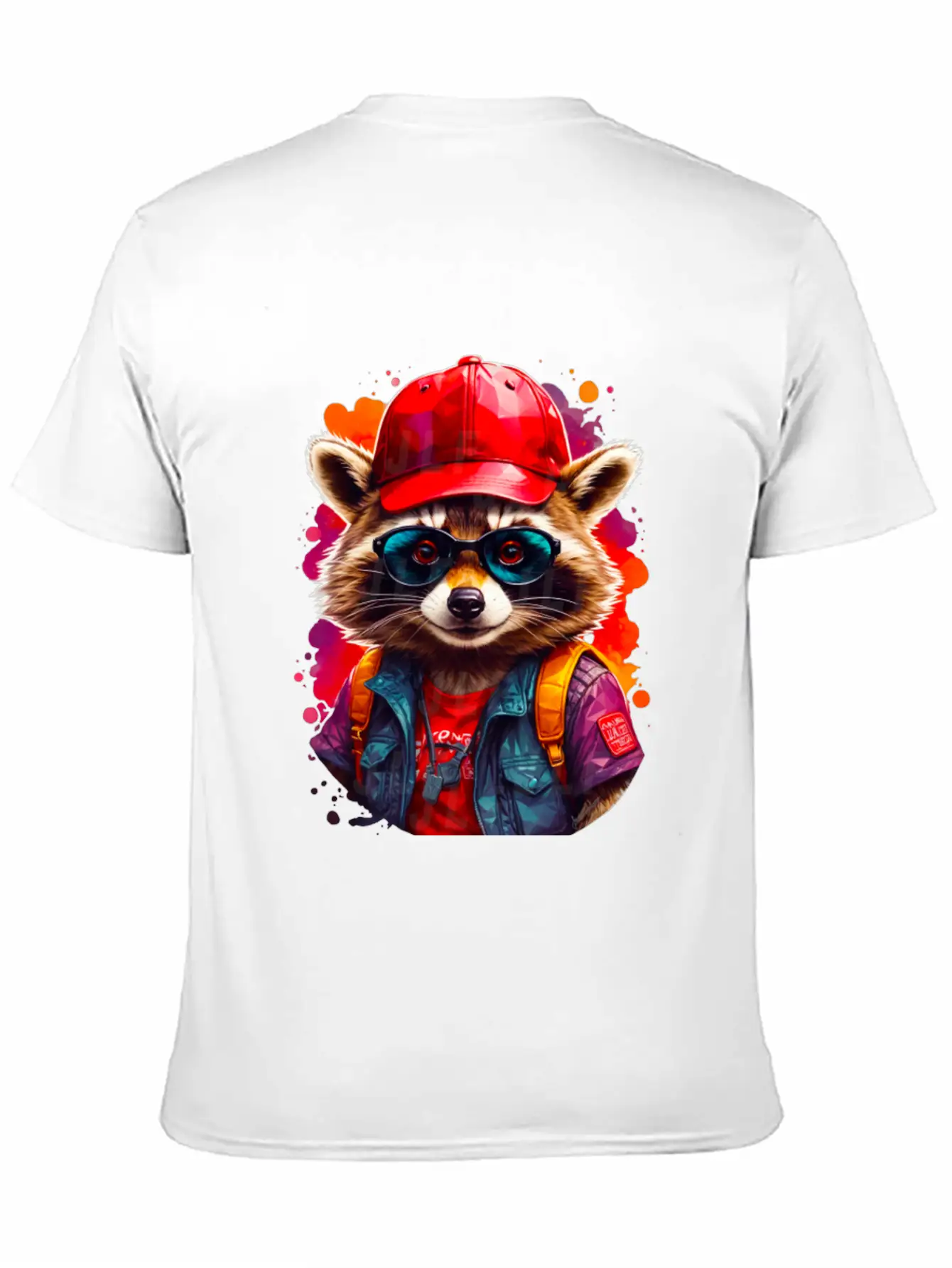 Sly Coach Rocko Raccoon Casual Graphic T-Shirt – Simple And Comfortable Daily Wear