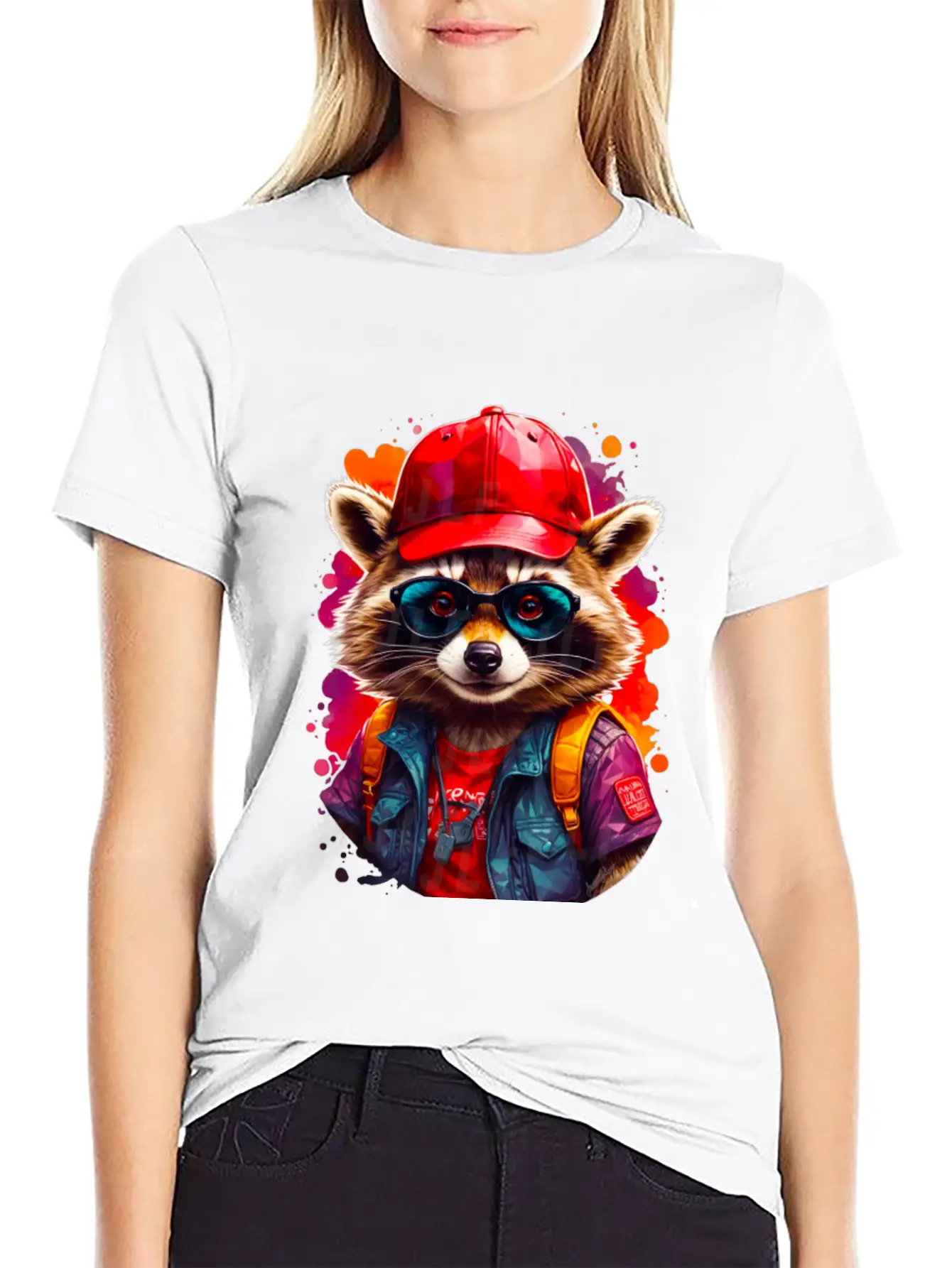 Sly Coach Rocko Raccoon Casual Graphic T-Shirt – Simple And Comfortable Daily Wear