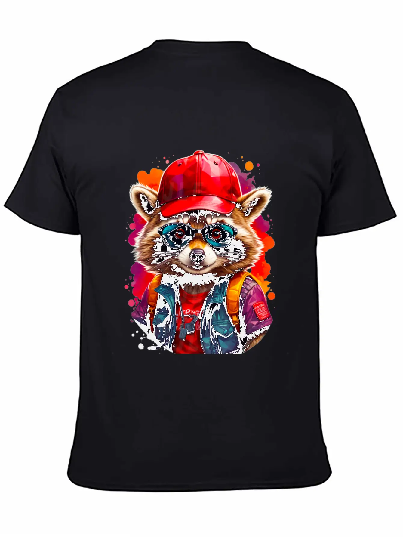 Sly Coach Rocko Raccoon Casual Graphic T-Shirt – Simple And Comfortable Daily Wear