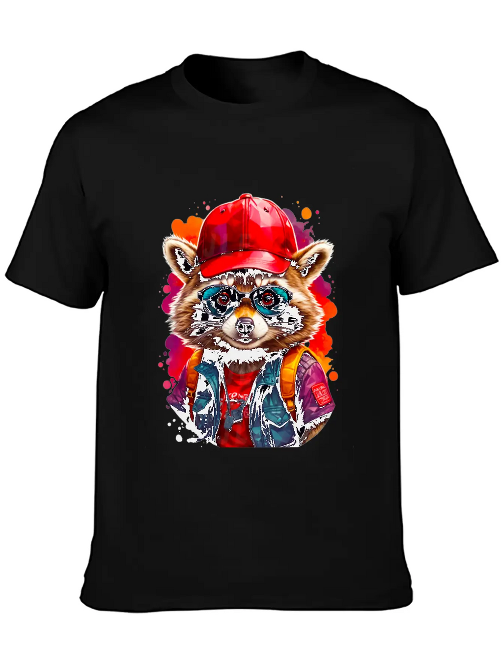 Sly Coach Rocko Raccoon Casual Graphic T-Shirt – Simple And Comfortable Daily Wear