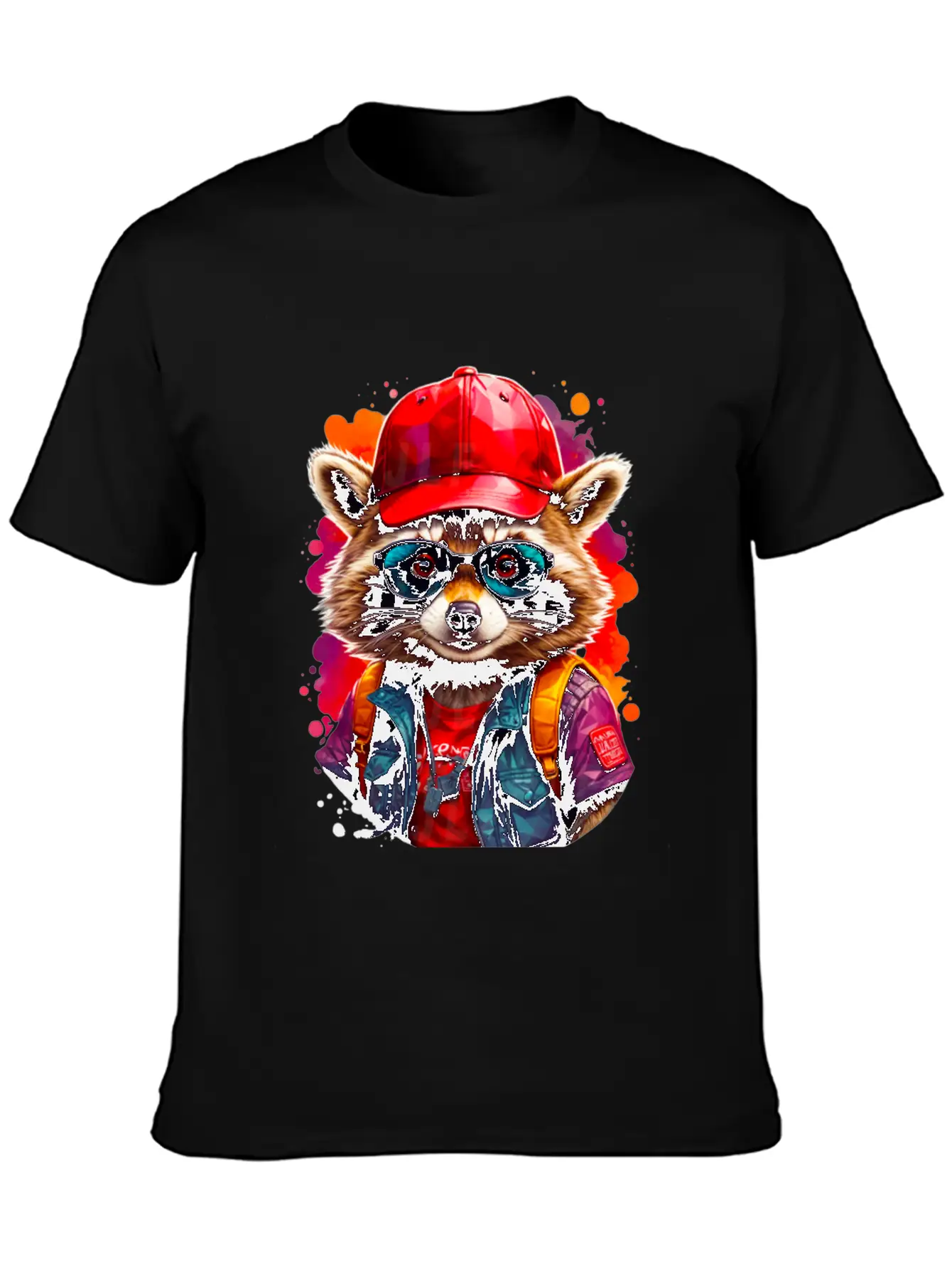 Sly Coach Rocko Raccoon Casual Graphic T-Shirt – Simple And Comfortable Daily Wear