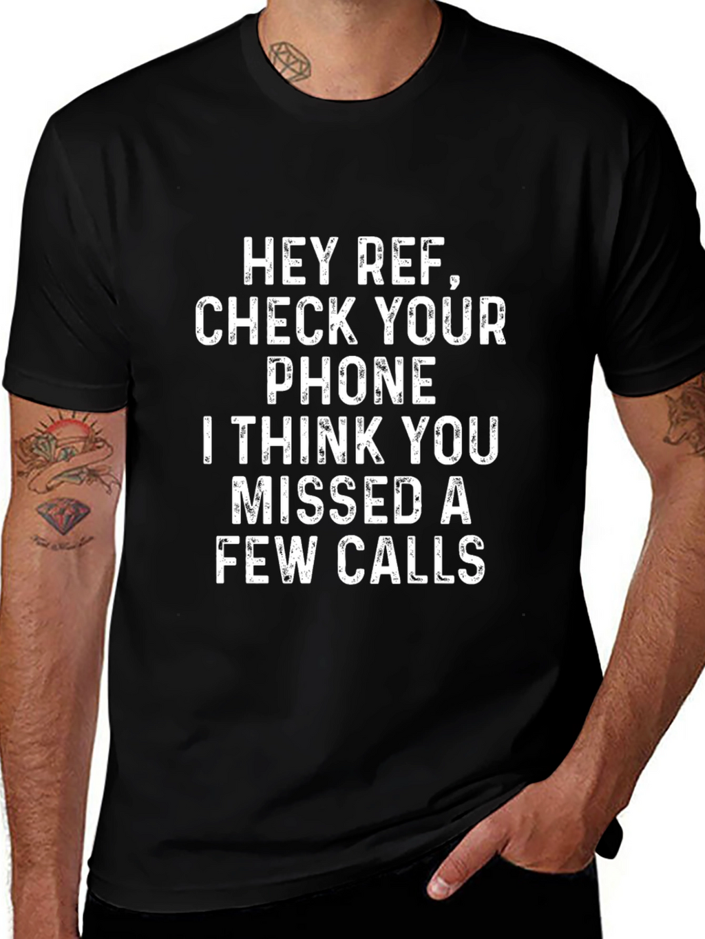 Funny Referee T-Shirt - Missed Calls Graphic Tee