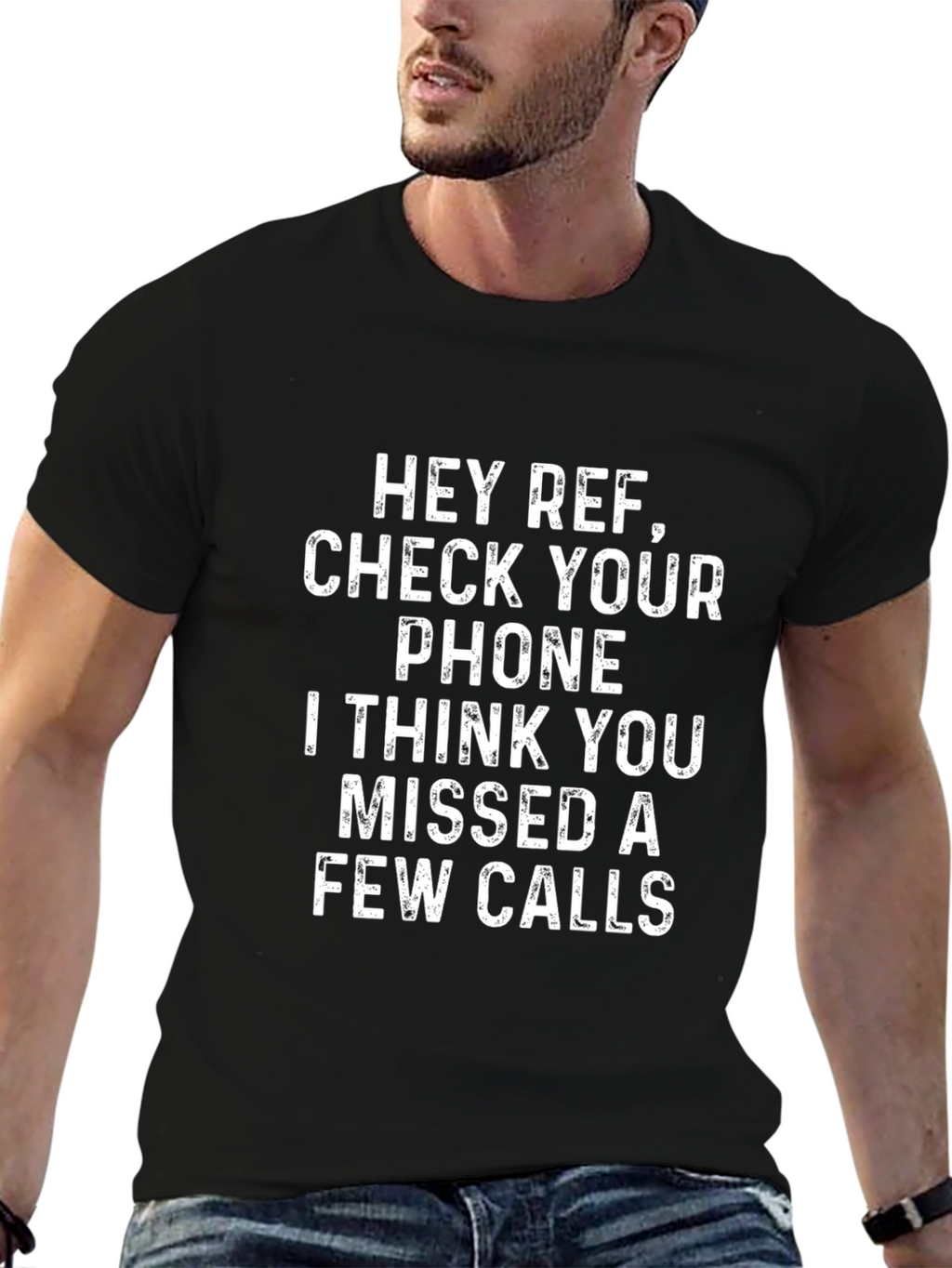 Funny Referee T-Shirt - Missed Calls Graphic Tee