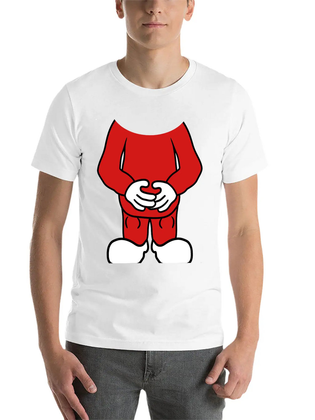 Small Body Head Comic Cartoon Clipart Funny Headle Breathable Graphic T-Shirt – Perfect For Casual Days