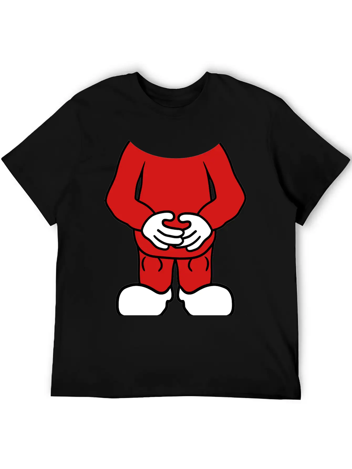 Small Body Head Comic Cartoon Clipart Funny Headle Breathable Graphic T-Shirt – Perfect For Casual Days
