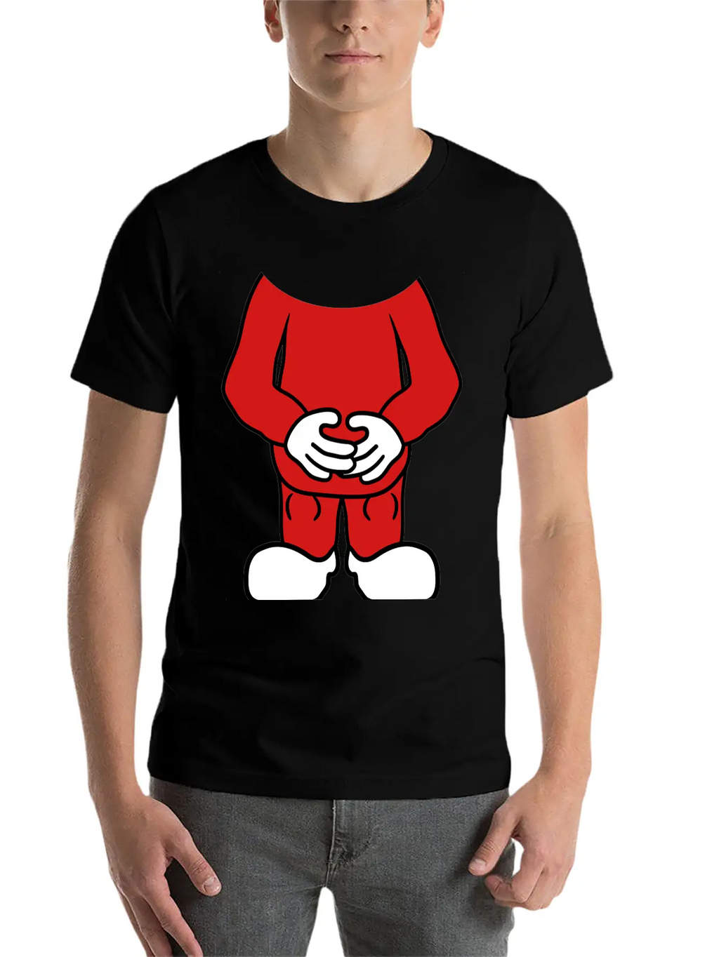 Small Body Head Comic Cartoon Clipart Funny Headle Breathable Graphic T-Shirt – Perfect For Casual Days