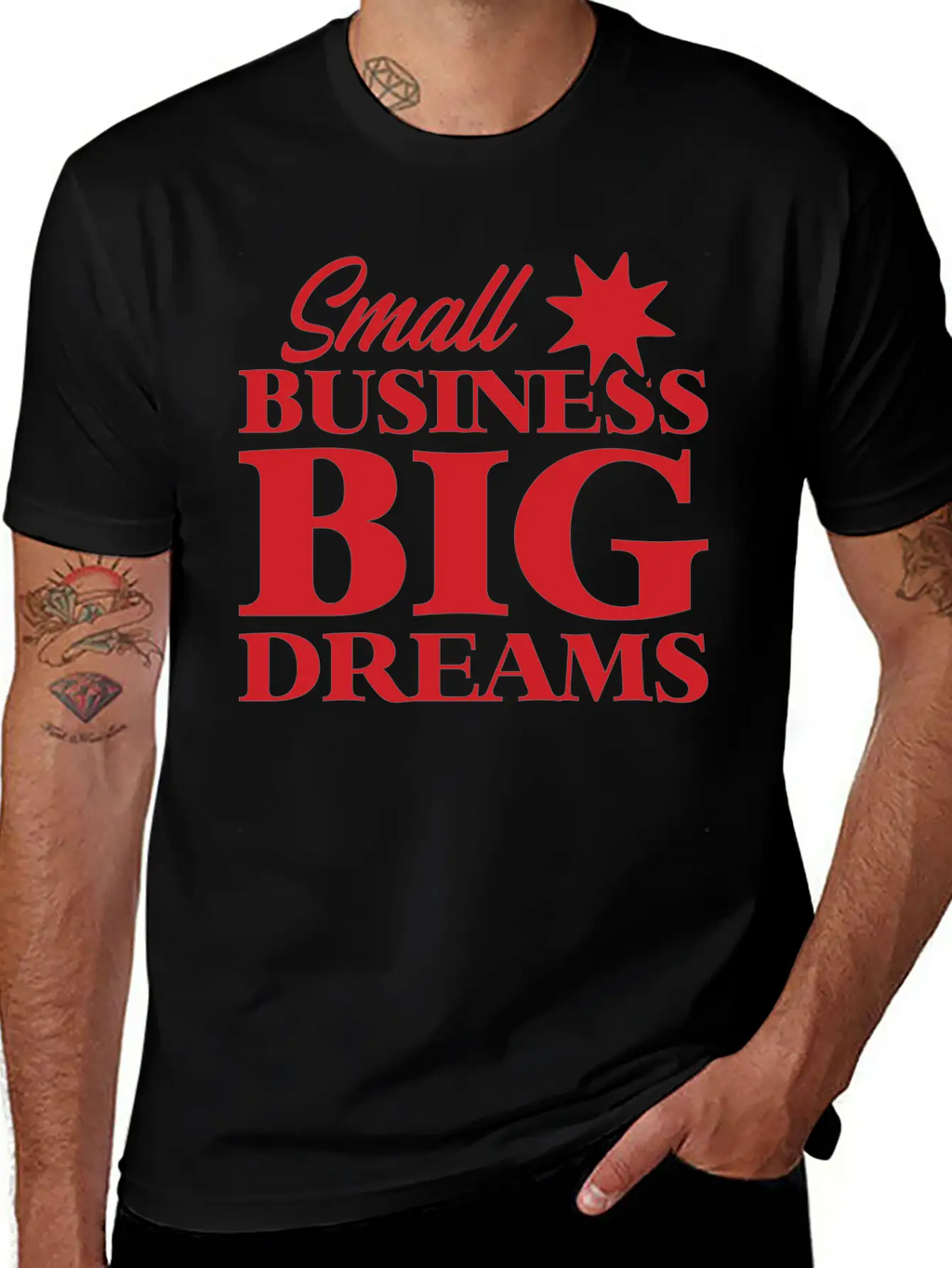 Small Business Big Dreams Stylish Everyday T-Shirt – Unisex Basic Cotton Tee