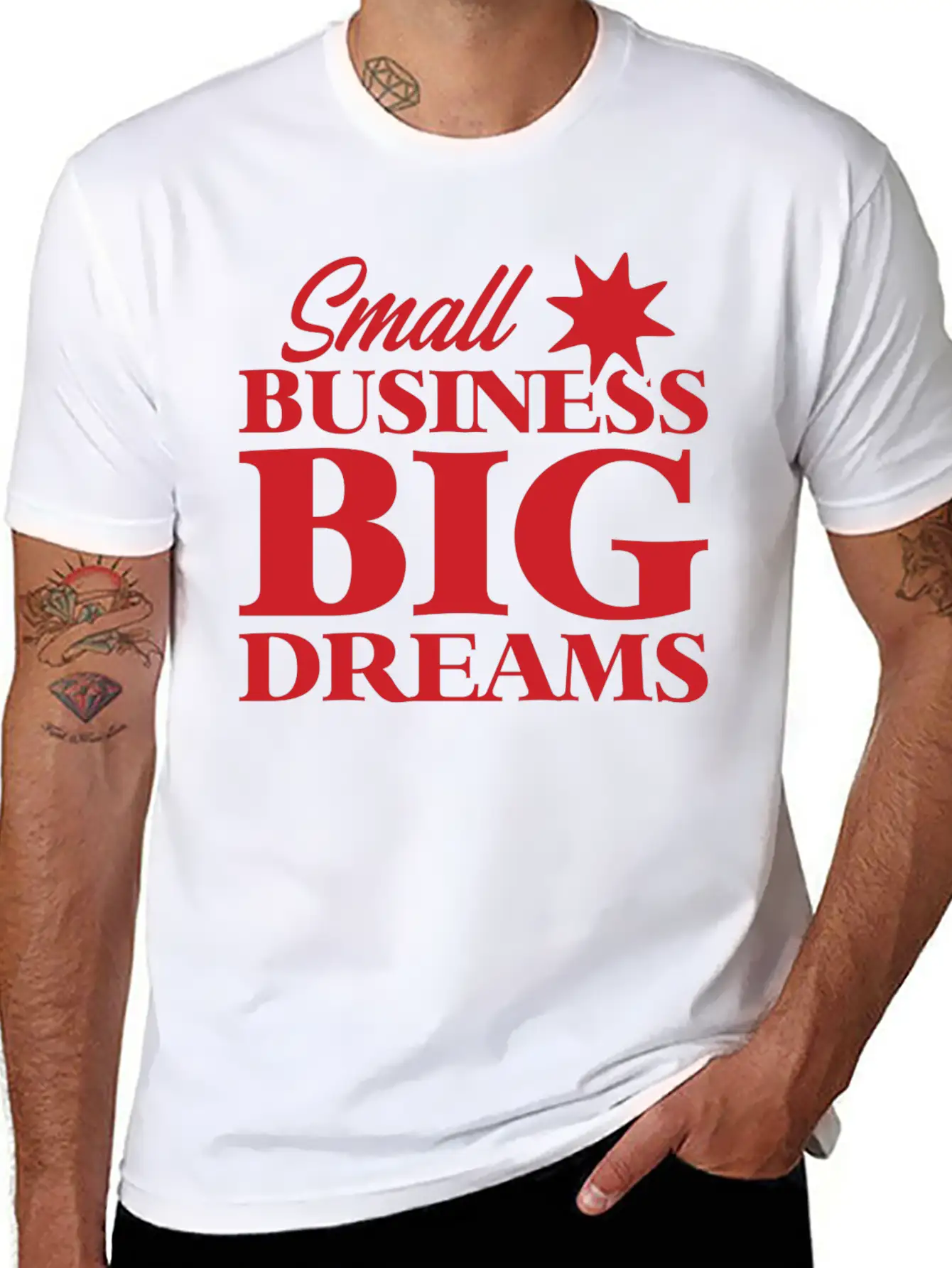 Small Business Big Dreams Stylish Everyday T-Shirt – Unisex Basic Cotton Tee