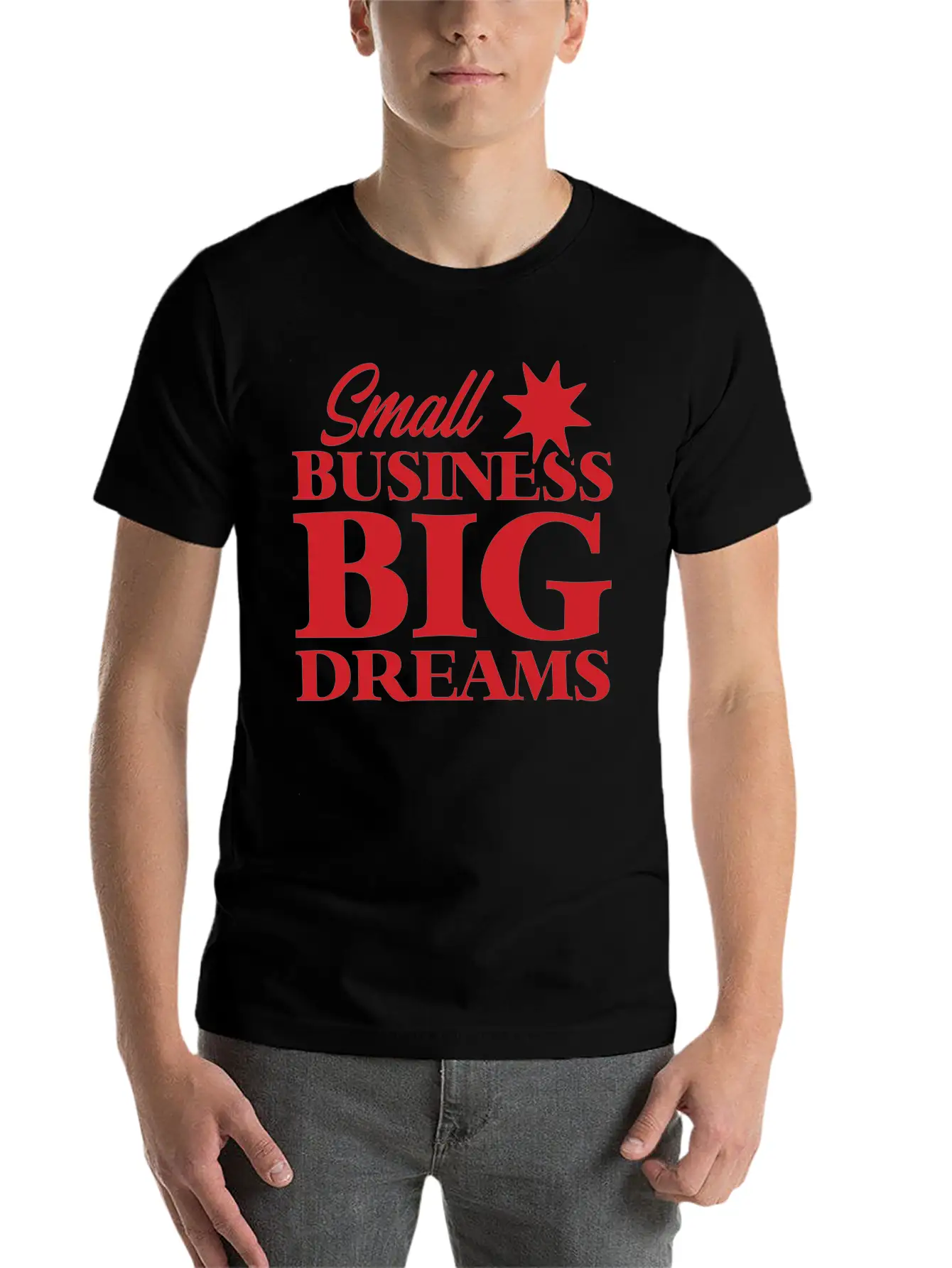 Small Business Big Dreams Stylish Everyday T-Shirt – Unisex Basic Cotton Tee