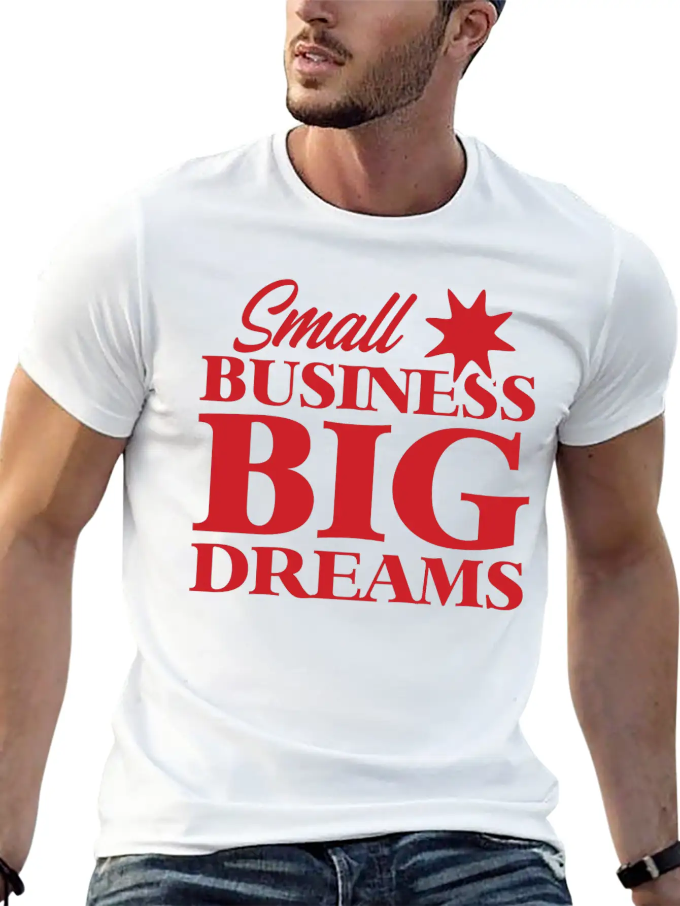 Small Business Big Dreams Stylish Everyday T-Shirt – Unisex Basic Cotton Tee