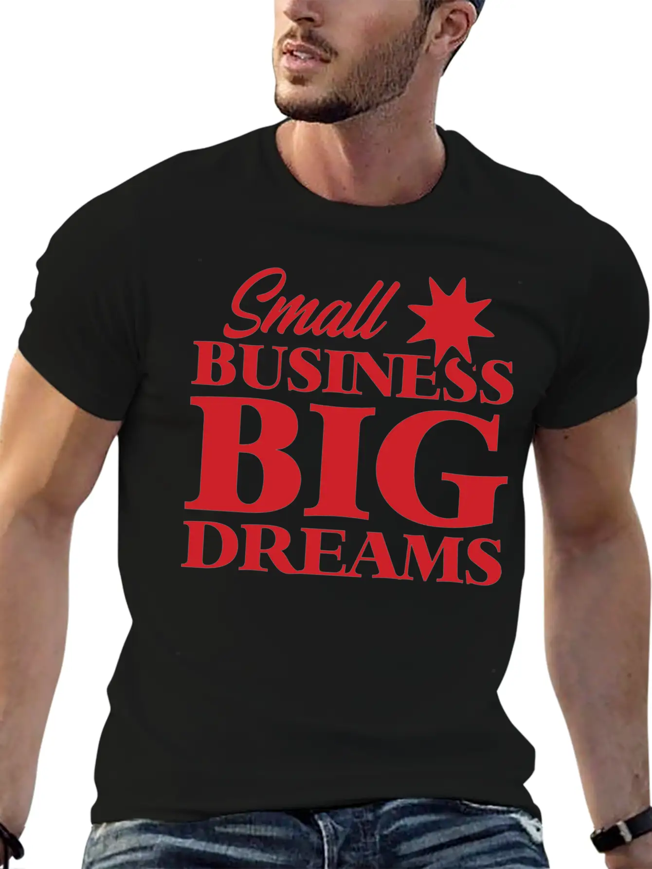 Small Business Big Dreams Stylish Everyday T-Shirt – Unisex Basic Cotton Tee