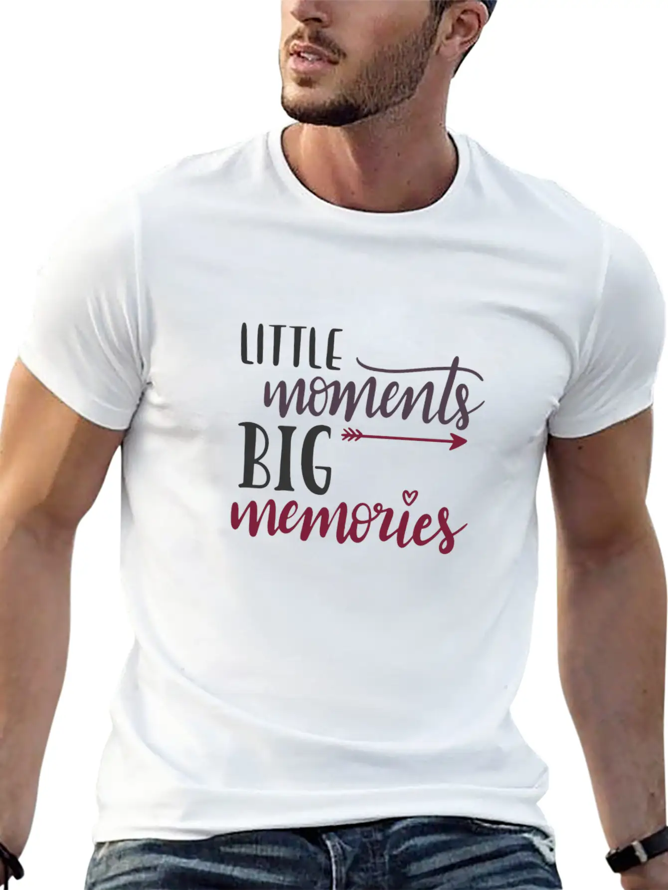 Small Moments Big Memories Unisex Casual T-Shirt – Clean Design For Daily Comfort