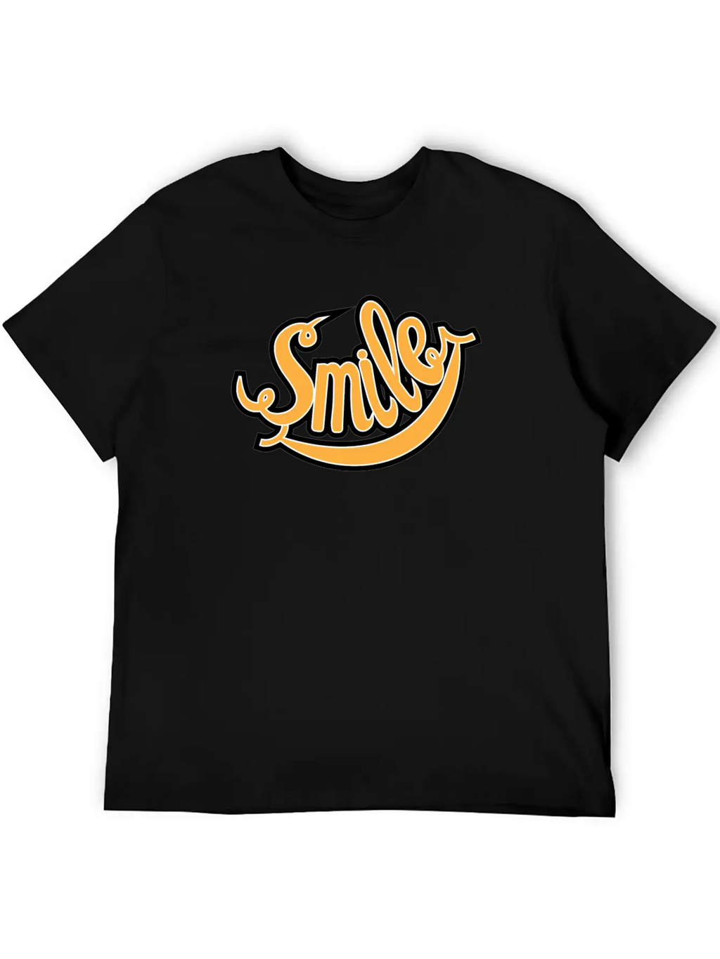 Smile Unisex Short Sleeve Soft Cotton T-Shirt – Casual Everyday Wear