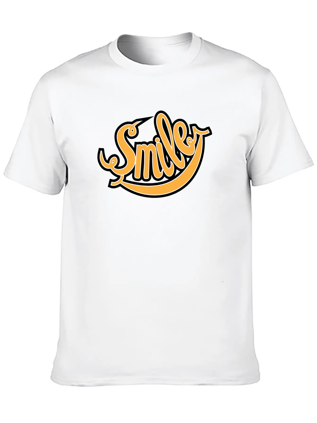 Smile Unisex Short Sleeve Soft Cotton T-Shirt – Casual Everyday Wear