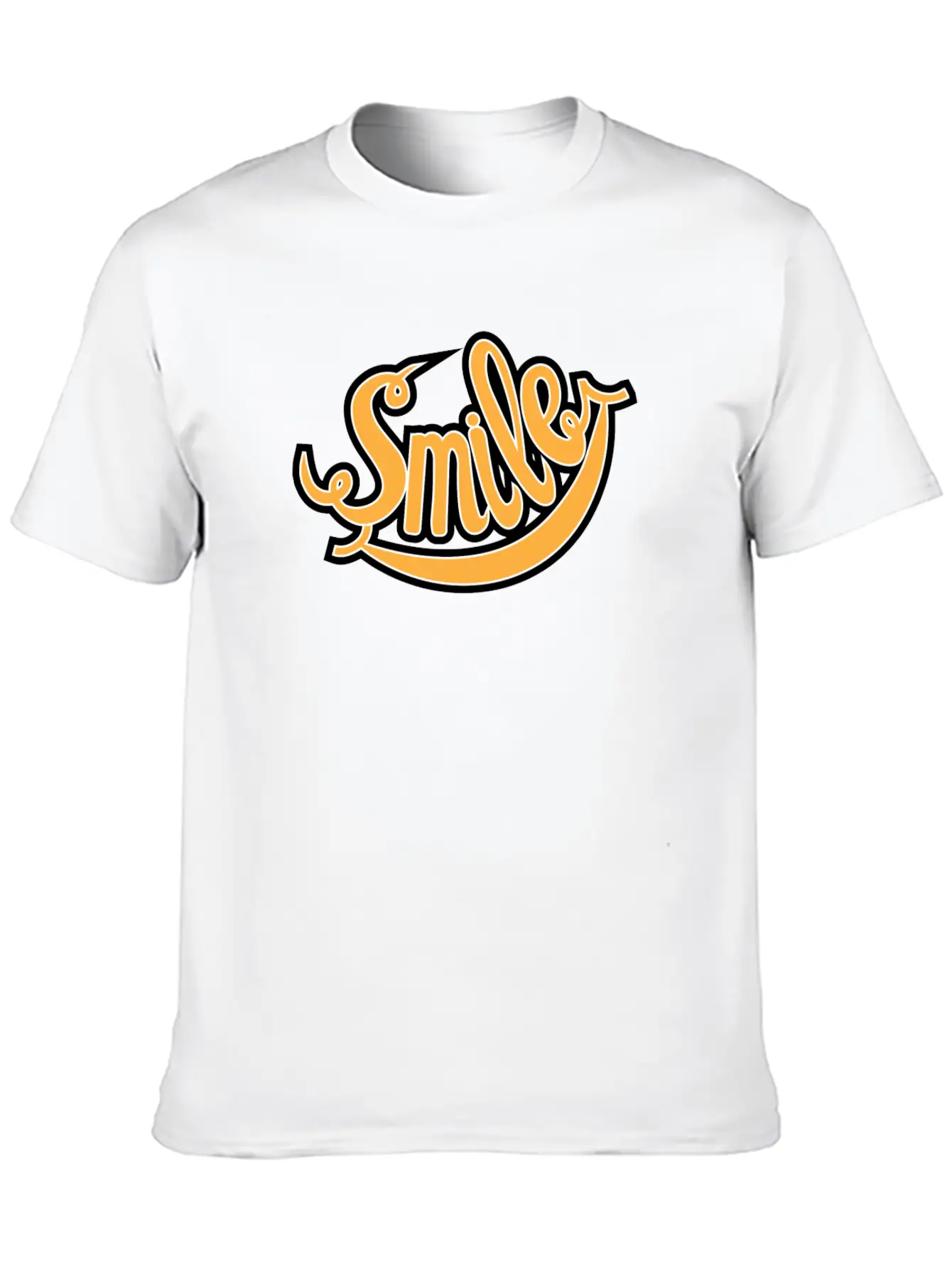 Smile Unisex Short Sleeve Soft Cotton T-Shirt – Casual Everyday Wear