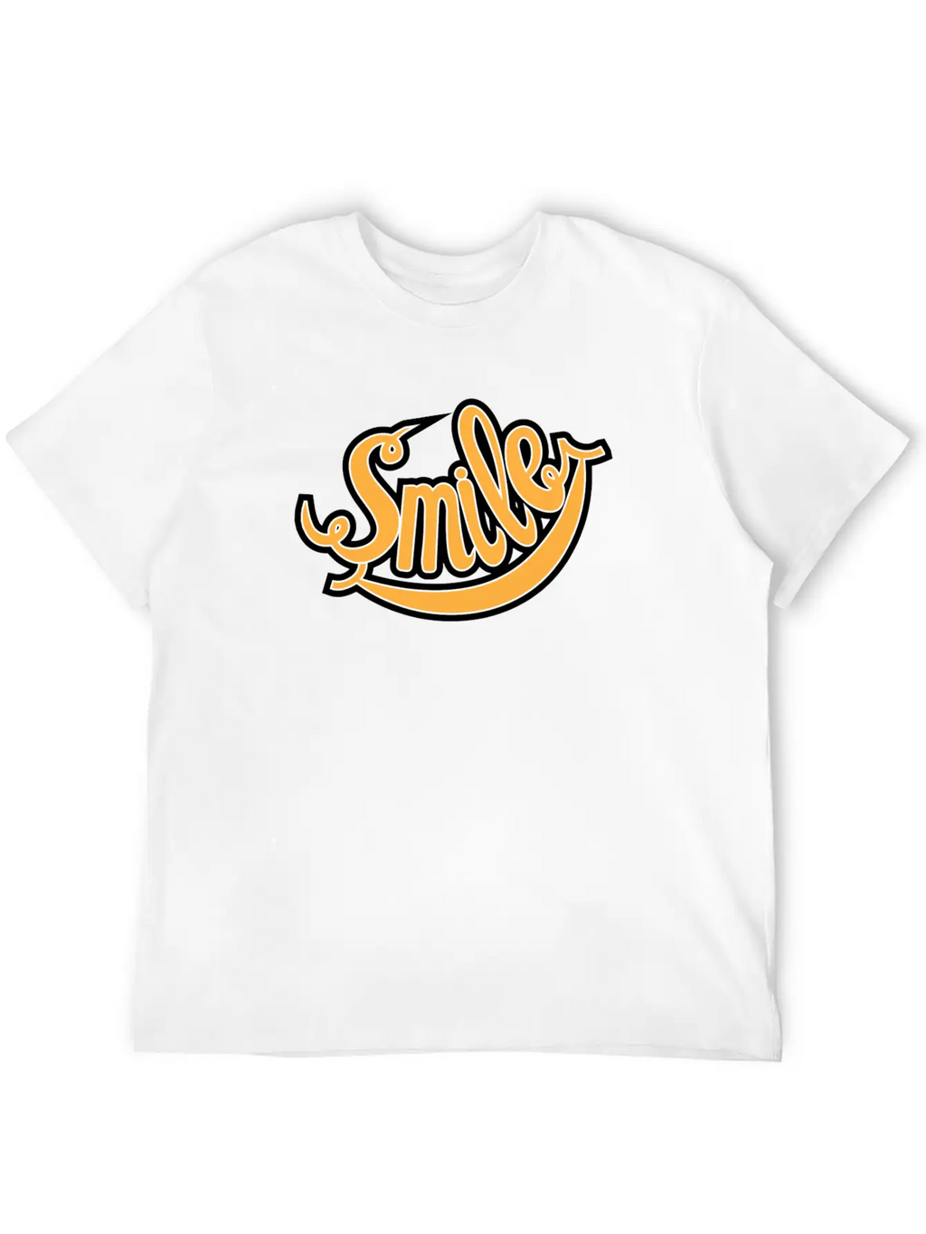 Smile Unisex Short Sleeve Soft Cotton T-Shirt – Casual Everyday Wear