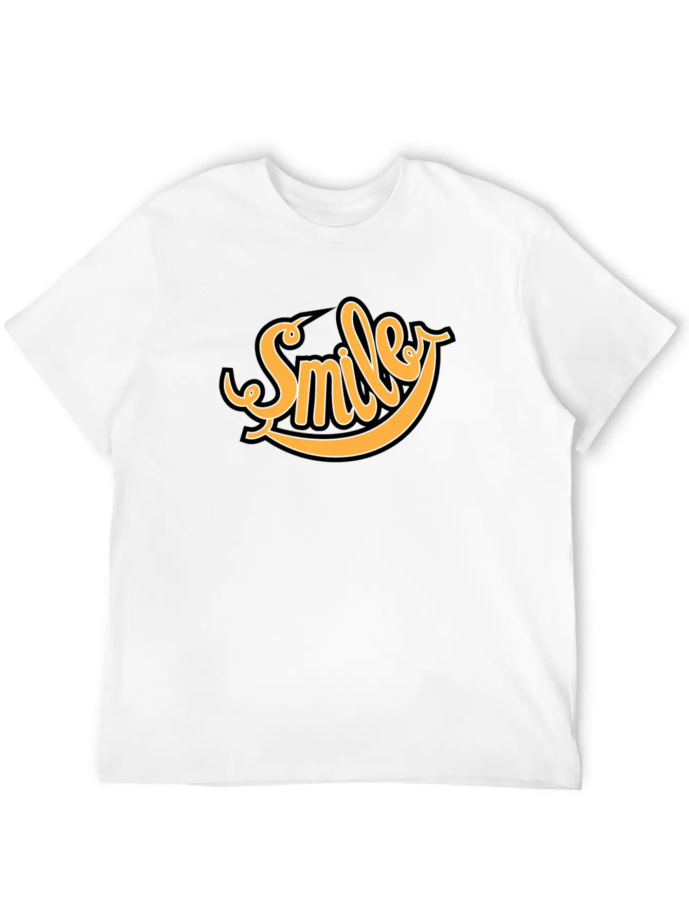 Smile Unisex Short Sleeve Soft Cotton T-Shirt – Casual Everyday Wear