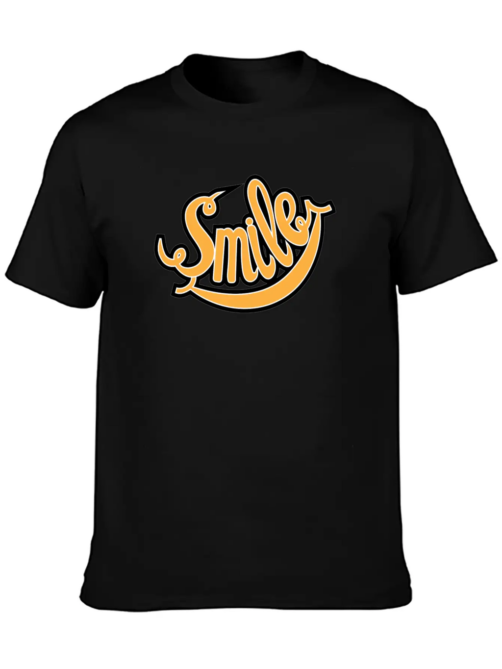 Smile Unisex Short Sleeve Soft Cotton T-Shirt – Casual Everyday Wear