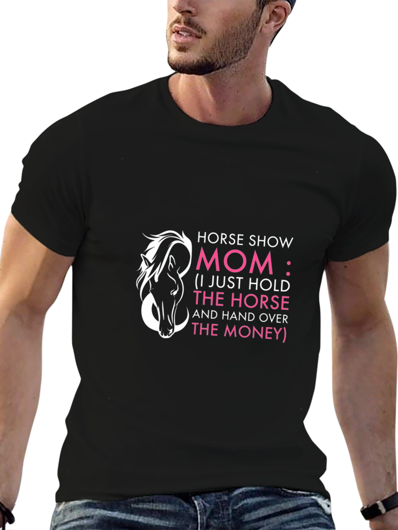 Horse Show Mom T-Shirt - Funny Horseback Riding Gift