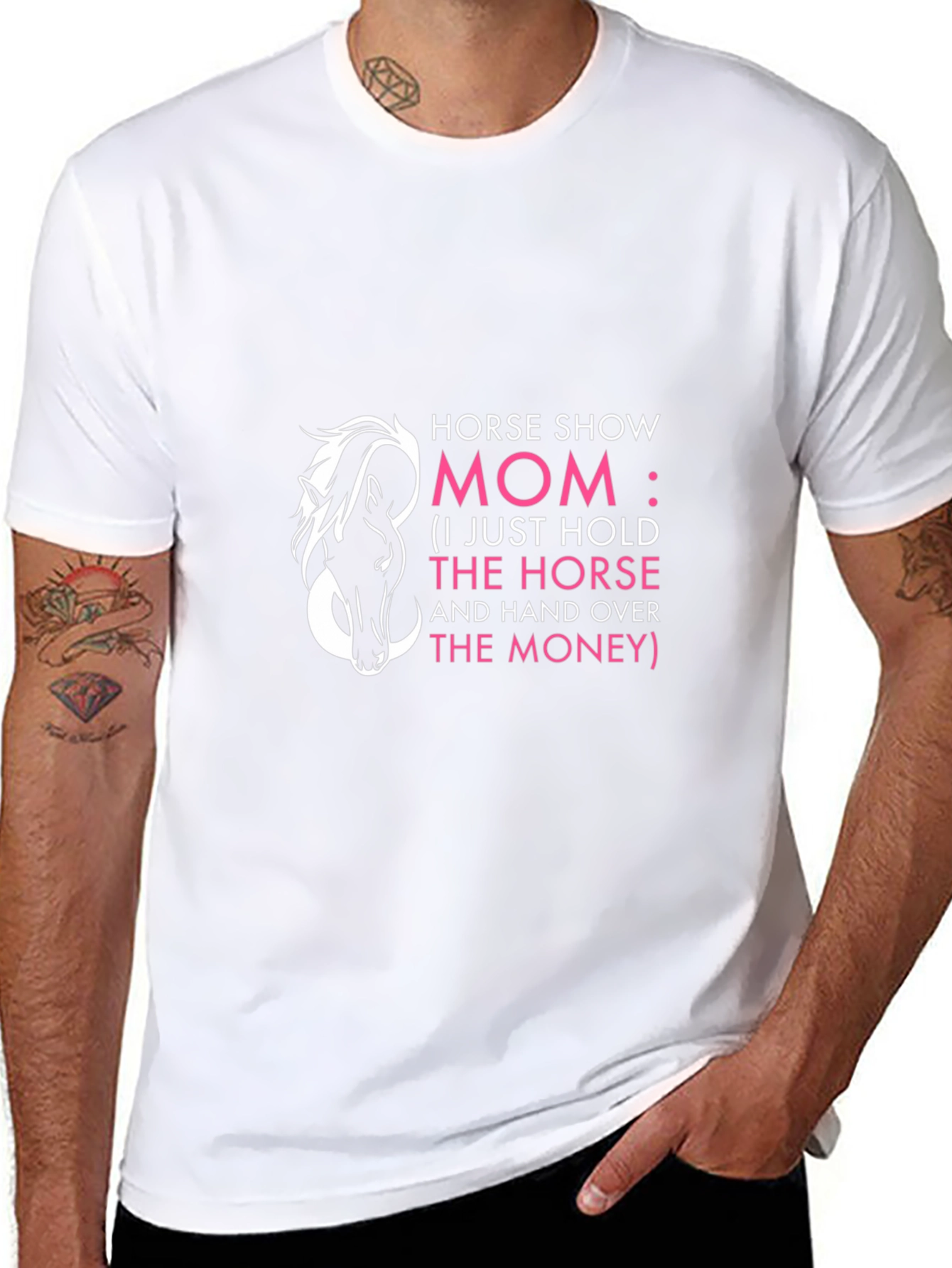 Horse Show Mom T-Shirt - Funny Horseback Riding Gift